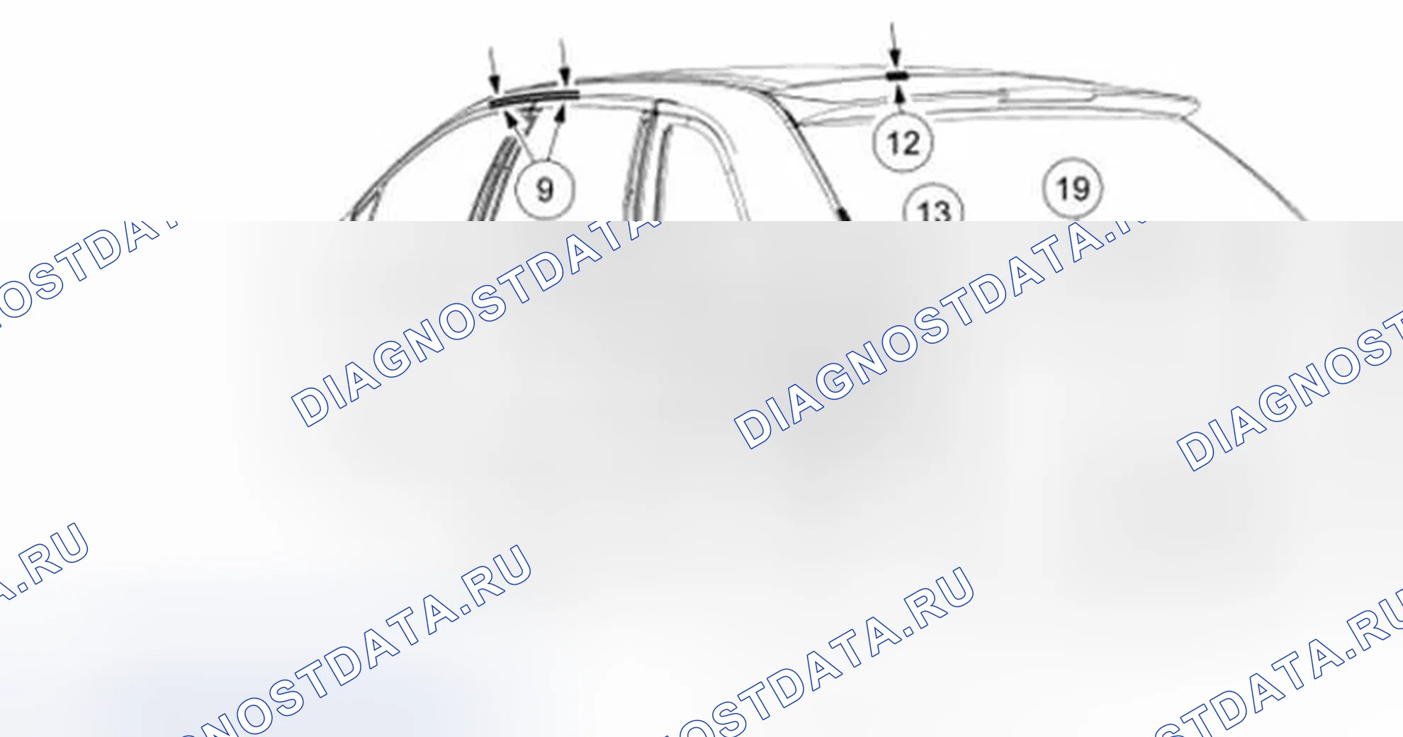 Рис. 97: Поля тела. Ford Edge I рестайлинг
