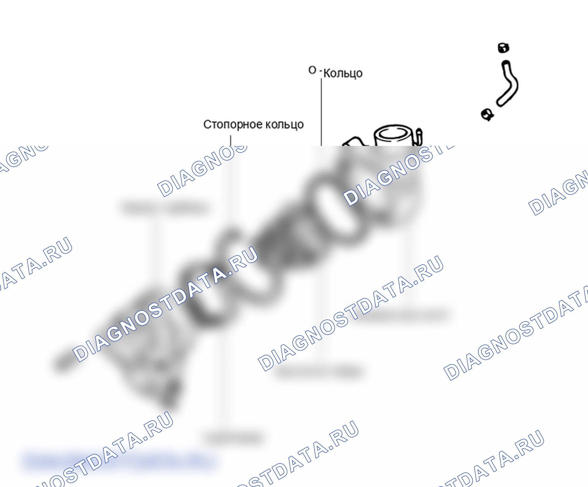Расположение деталей турбокомпрессора. Hyundai H-1 A1