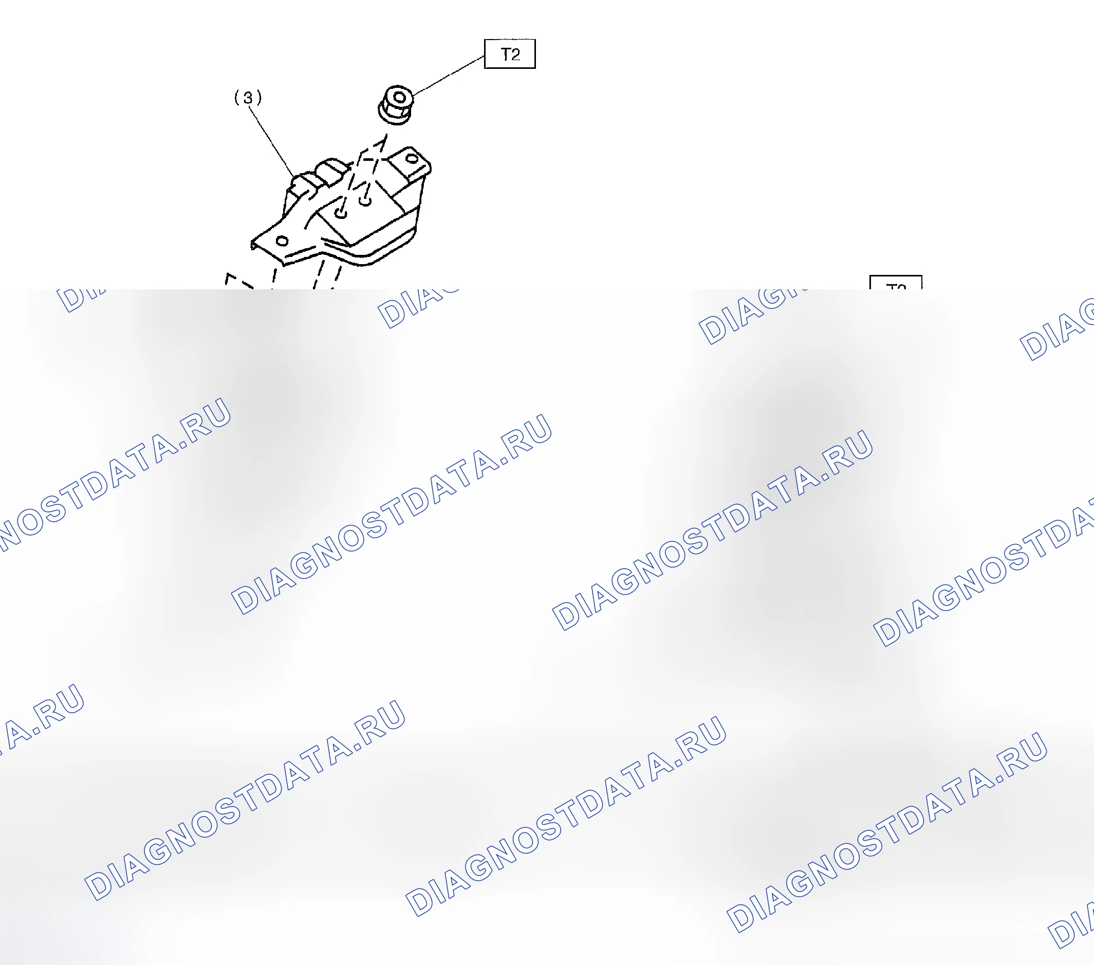 Рис. 489: МОНТАЖ ДВИГАТЕЛЯ. Subaru Impreza WRX GD/GG рестайлинг