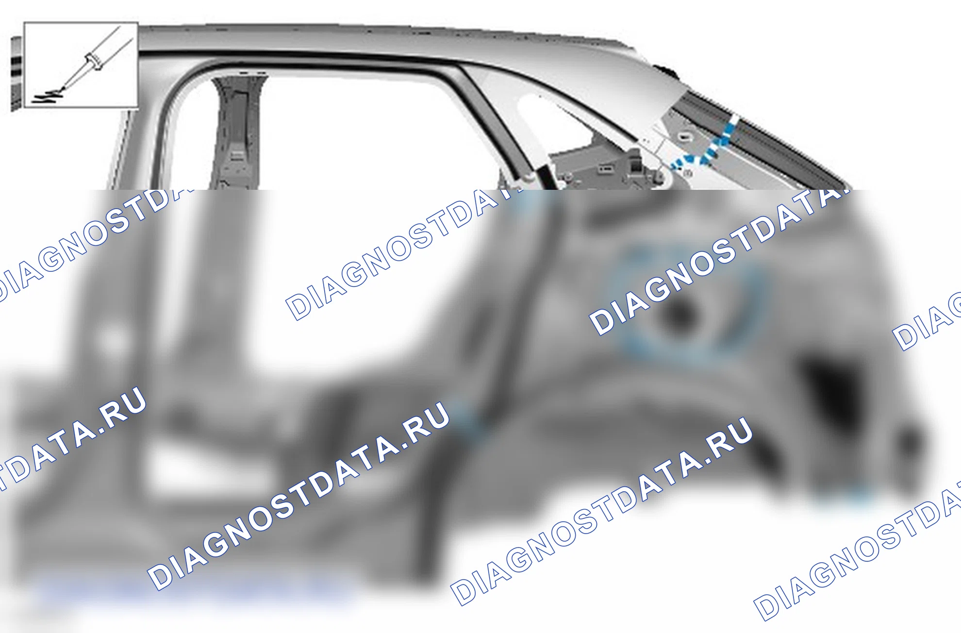 Как снять и установить левую панель задней боковой части кузова. Ford Edge II