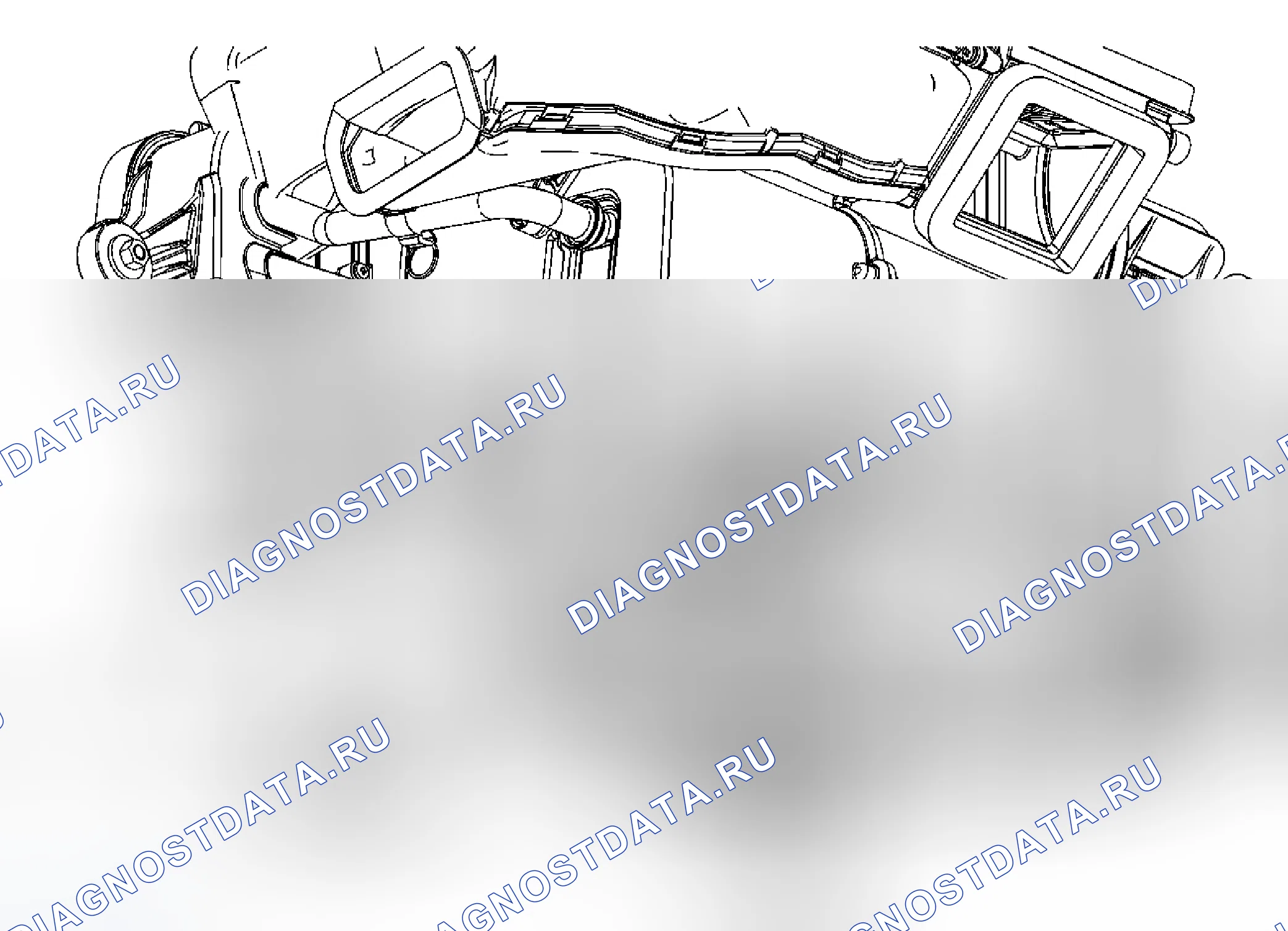 Рис. 54: Замена привода клапана вспомогательного режима. Cadillac DTS I