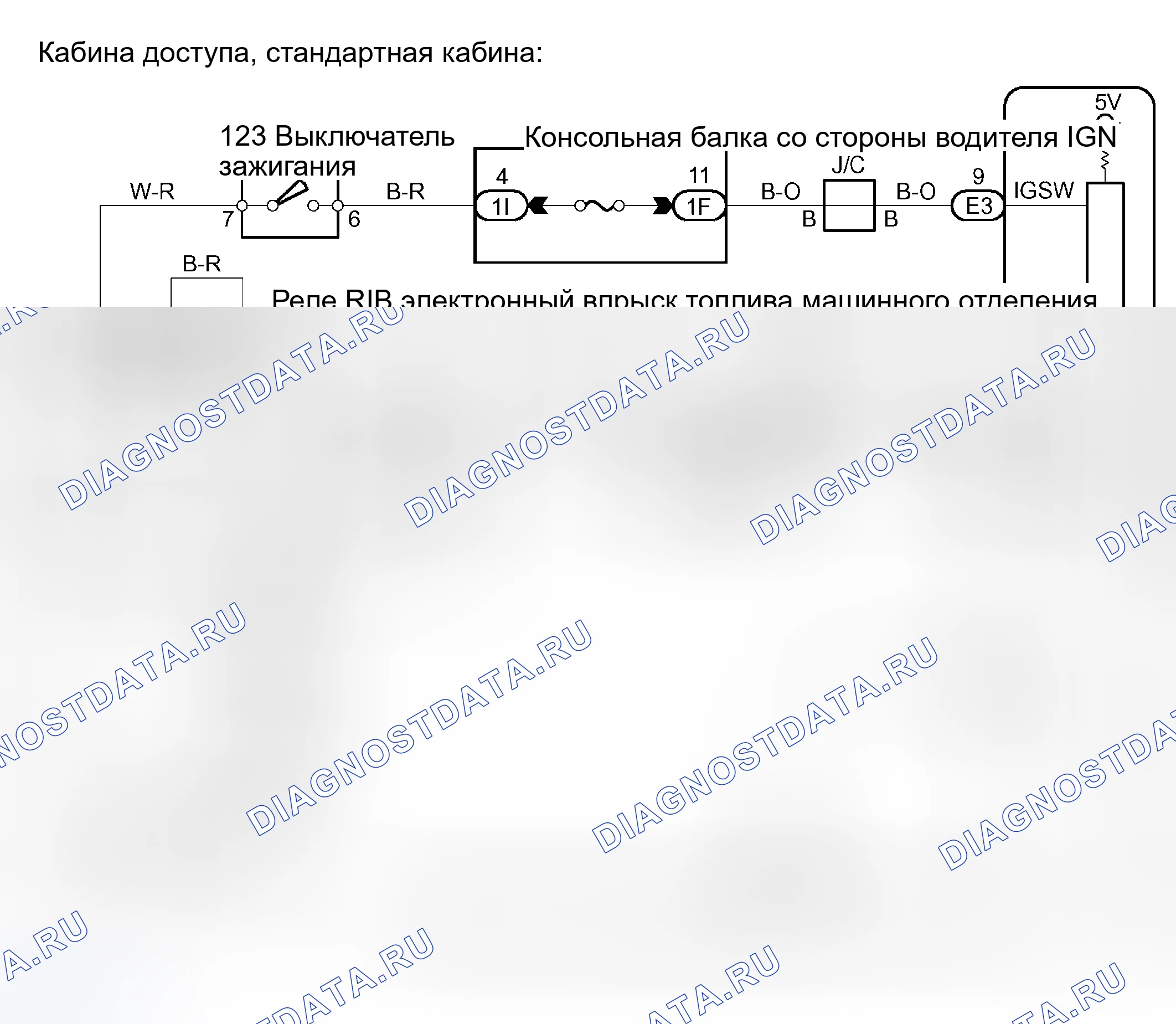 Рис. 520: электросхема. Toyota Tundra I рестайлинг
