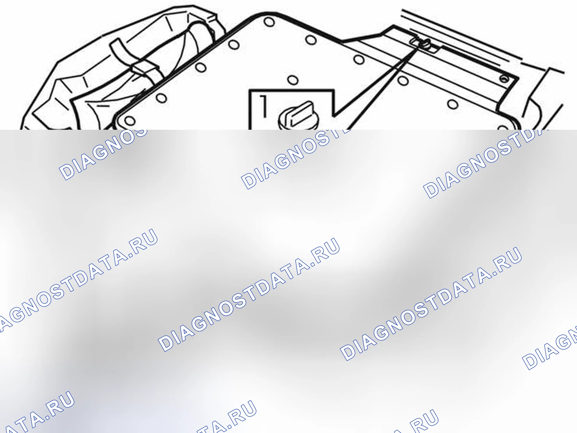 Рис. 1121: Демонтаж сабвуфера. Volvo V70 II