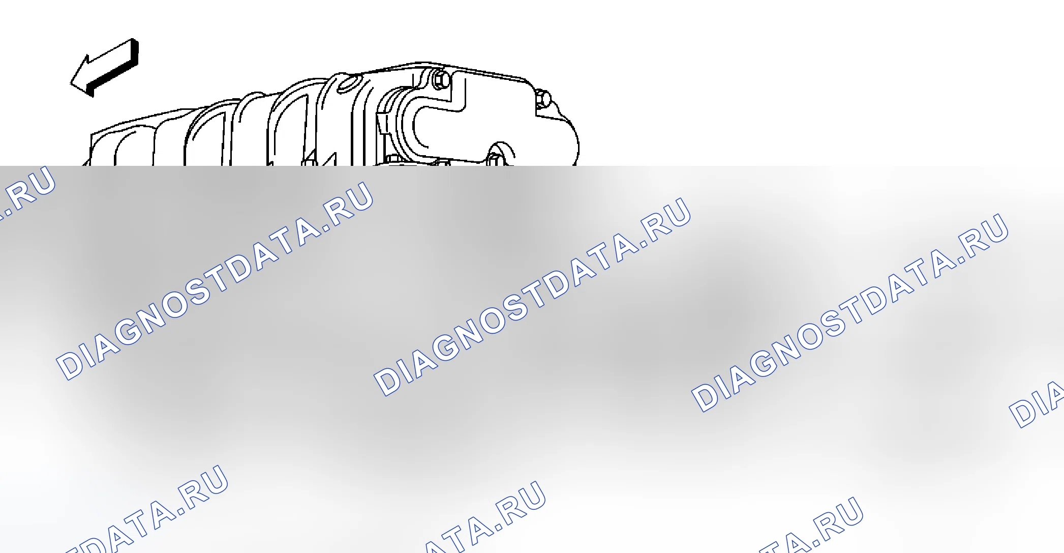 Рис. 121: Замена корпуса дроссельной заслонки в сборе. Cadillac STS I рестайлинг