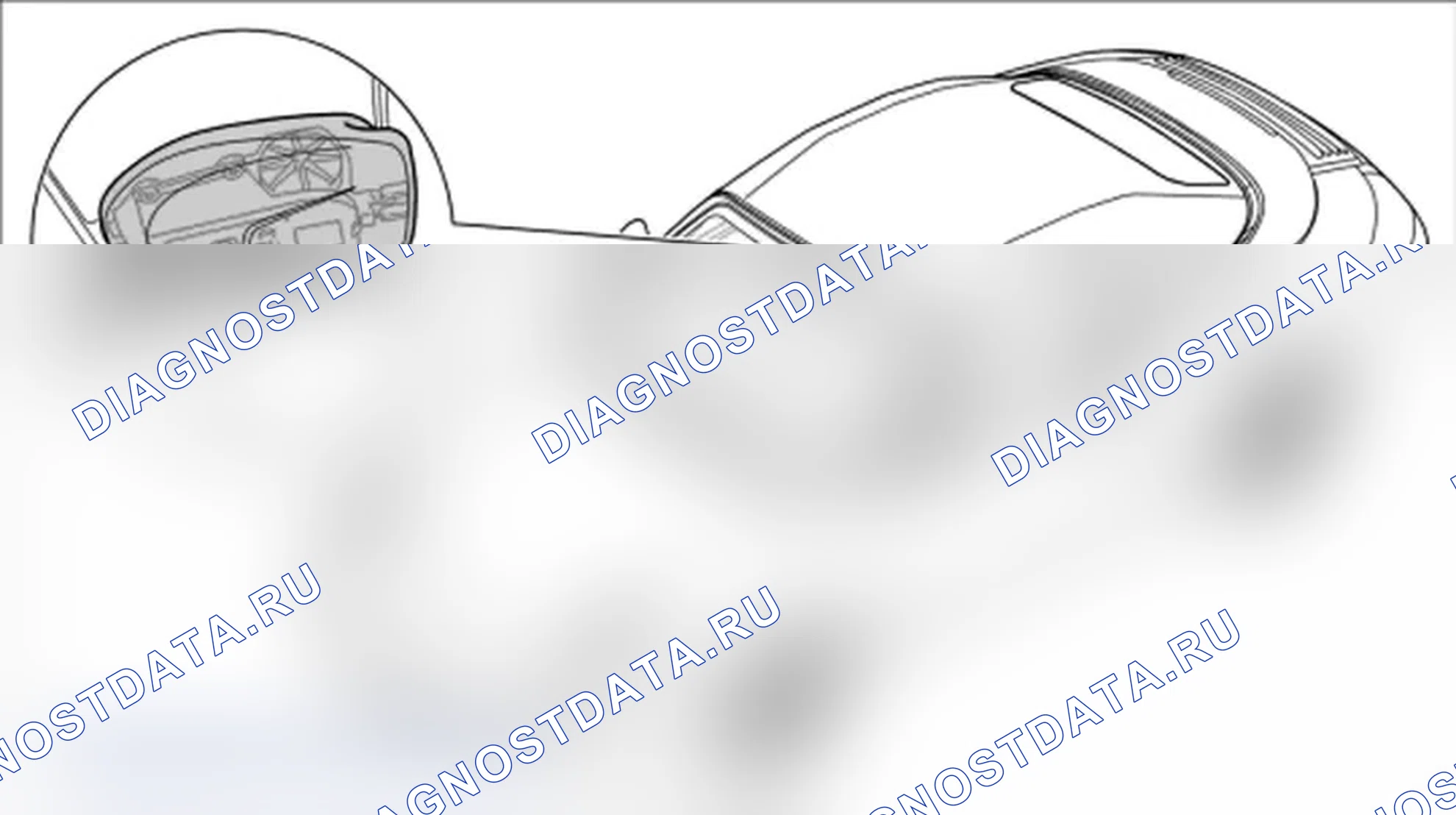 Рис. 156: Снятие крышки верхнего замка кабриолета. Porsche 911 GT3 997