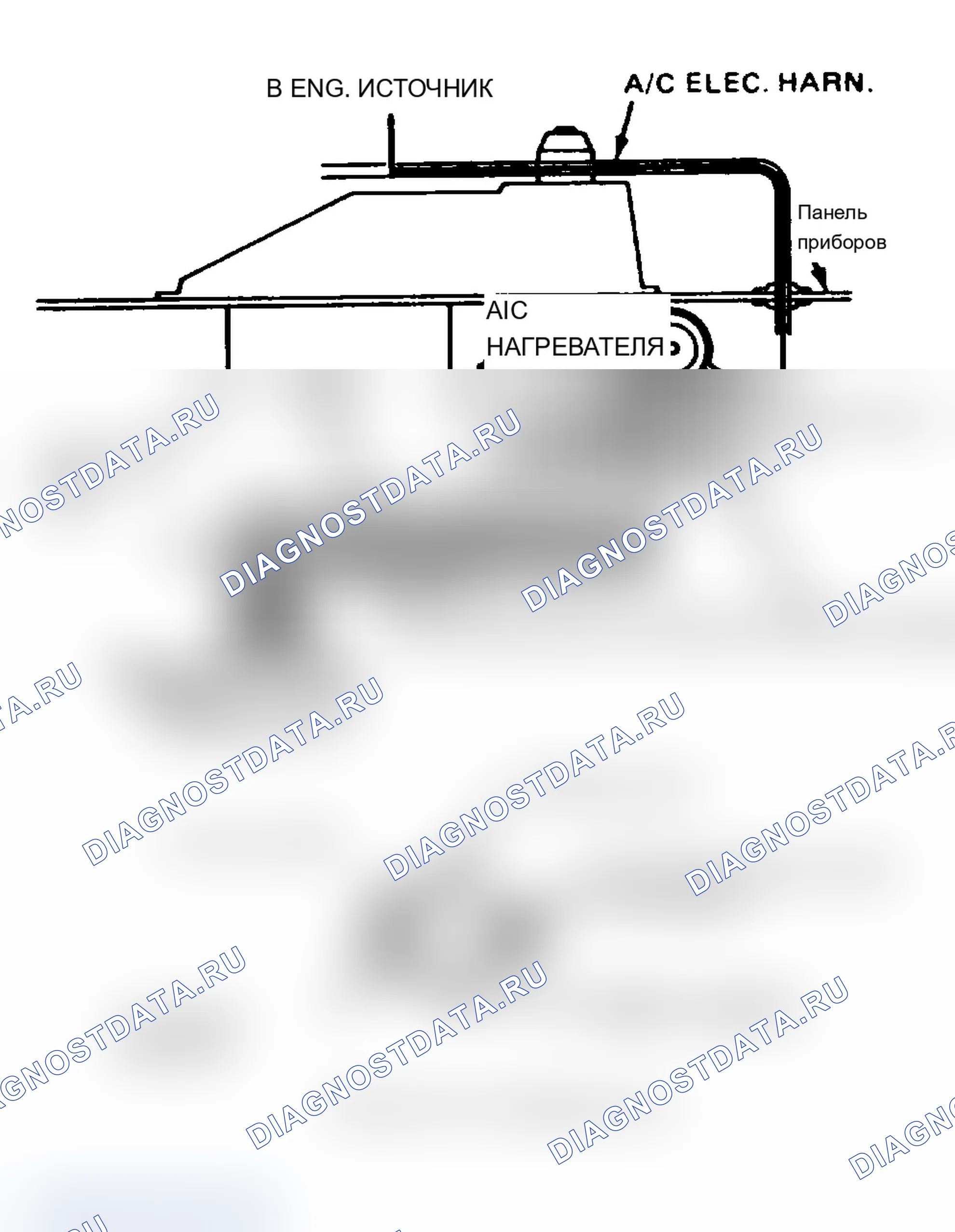 Рис. 21: Вакуумная диаграмма Somerset Regal кондиционер. Chevrolet Cavalier I