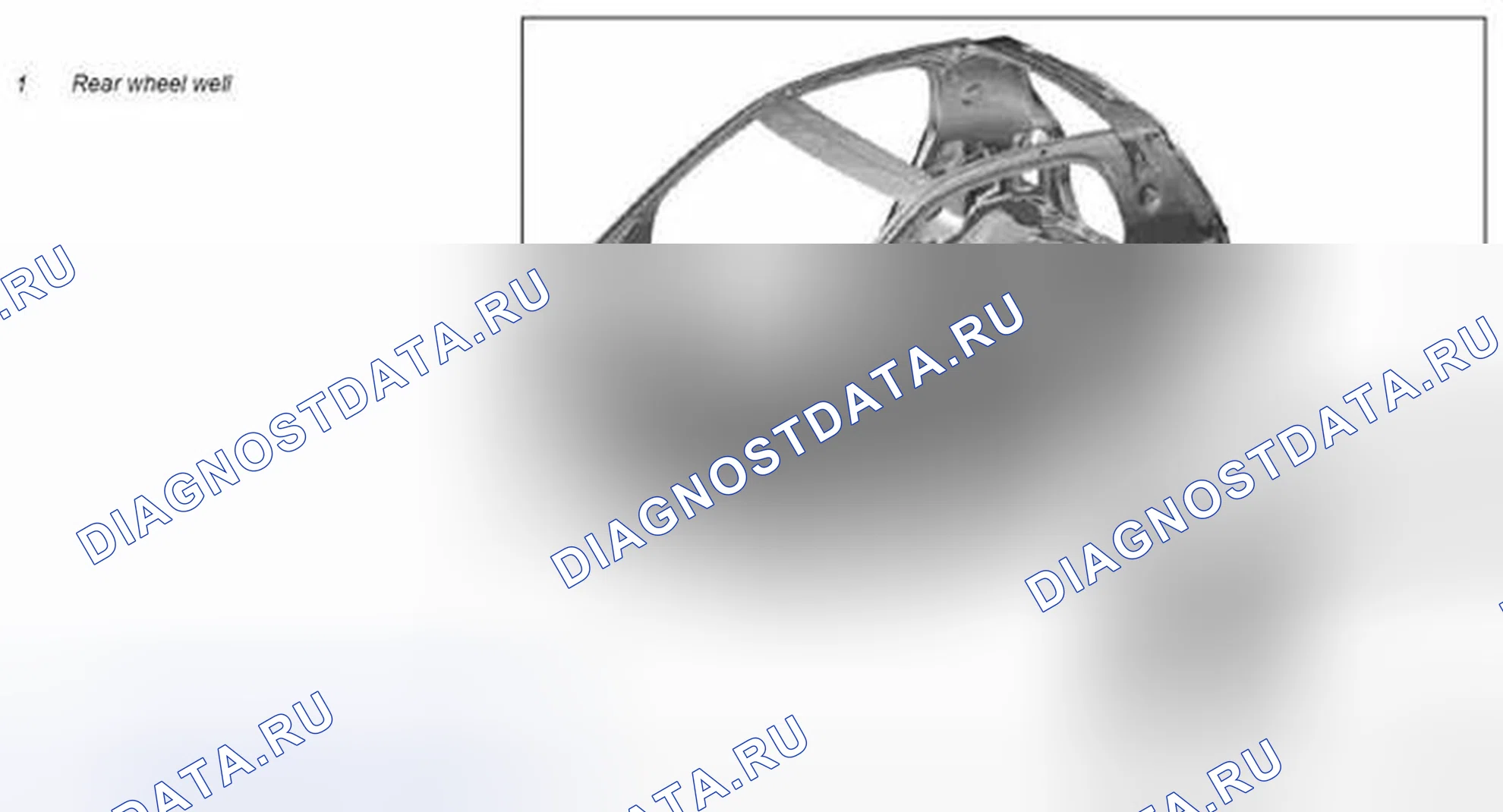Рис. 141: Заменить полную компоновку хвостовика колодца колеса сзади - AR63.10-P-0661MCC. Kia Soul I