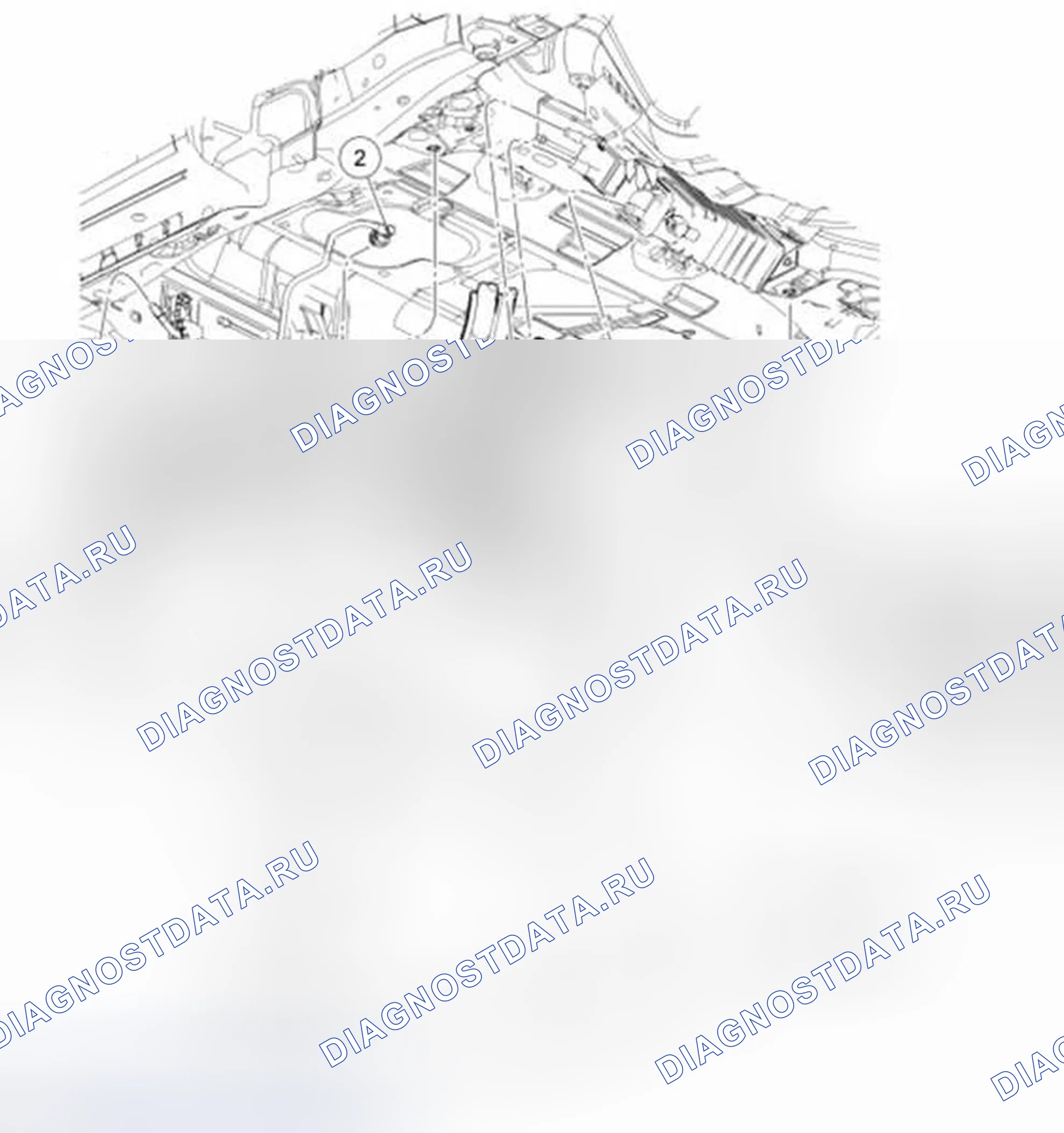 Рис. 18: Опоры топливного бака и топливного бака. Ford Fiesta Mk6