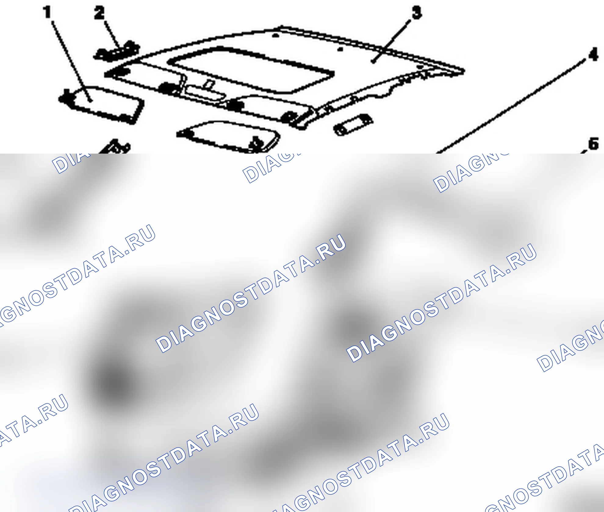 Расположение внутренней обшивки на модели F07. Opel Astra G