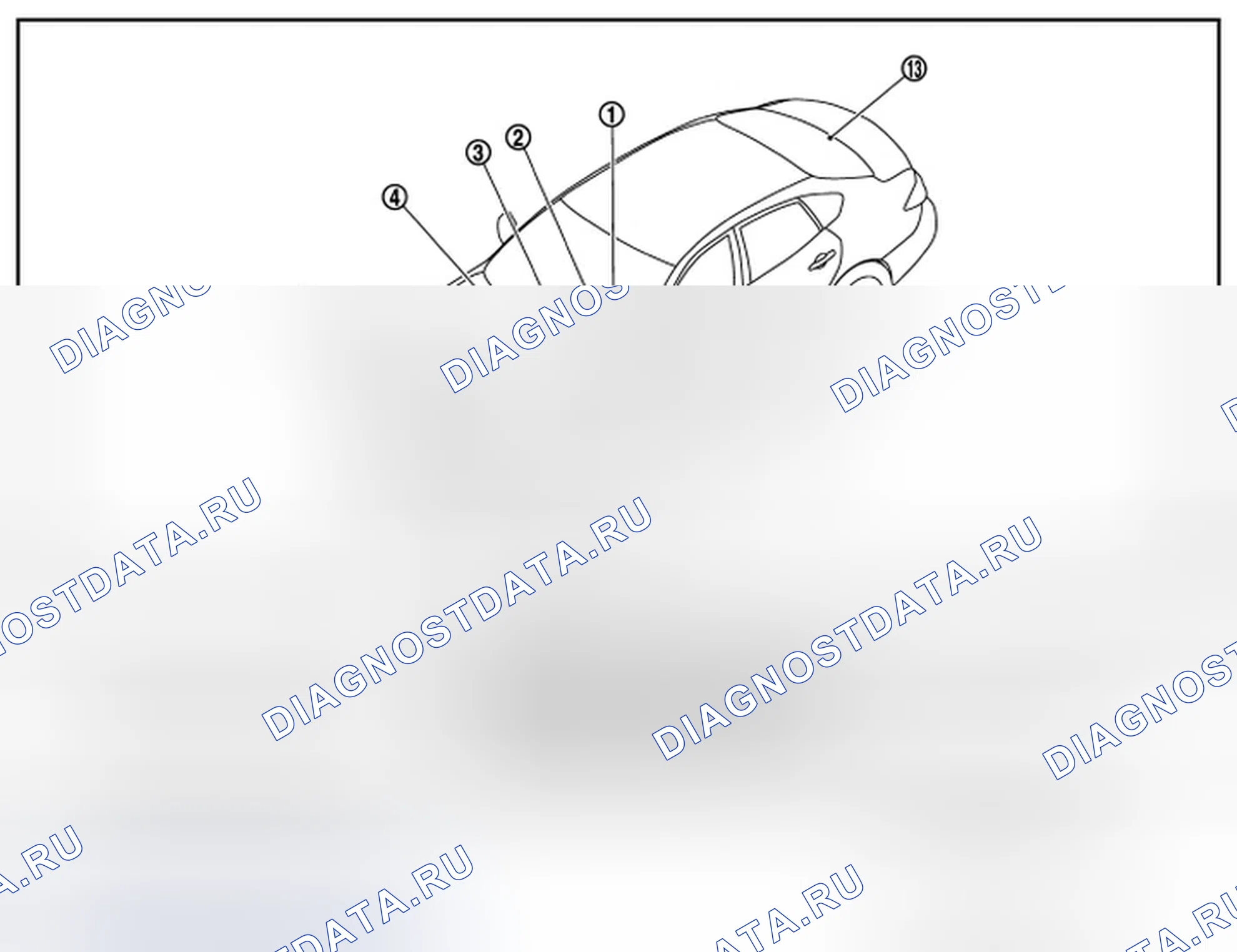 Рис. 51: Расположение компонентов. Infiniti M37 IV