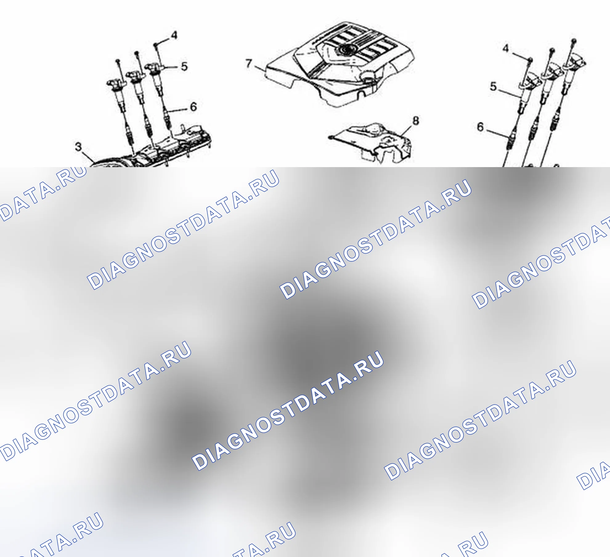 Рис. 49: Разобранные виды. Cadillac STS I рестайлинг