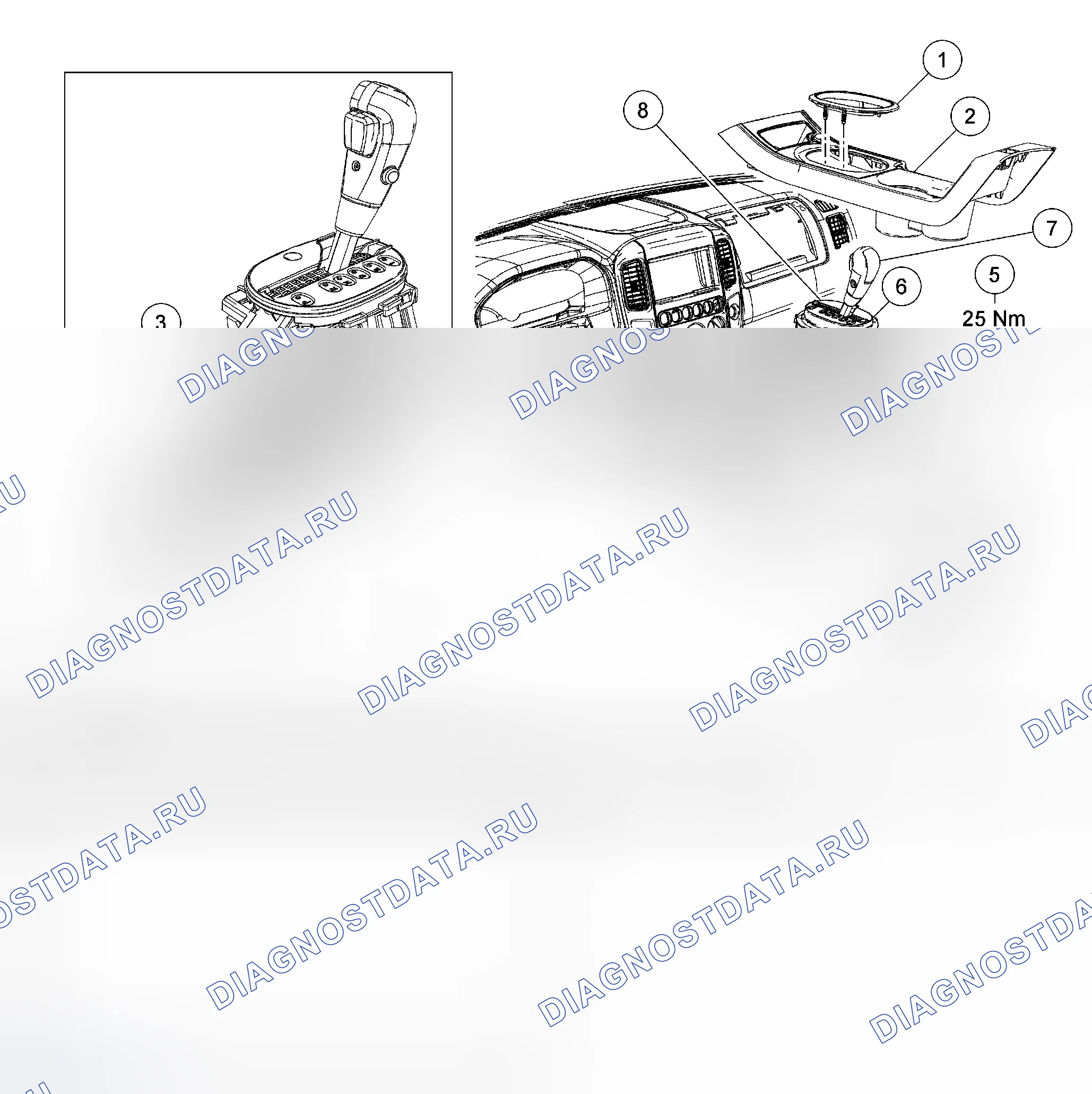 Рис. 544: Рычаг селектора. Hyundai Matrix I