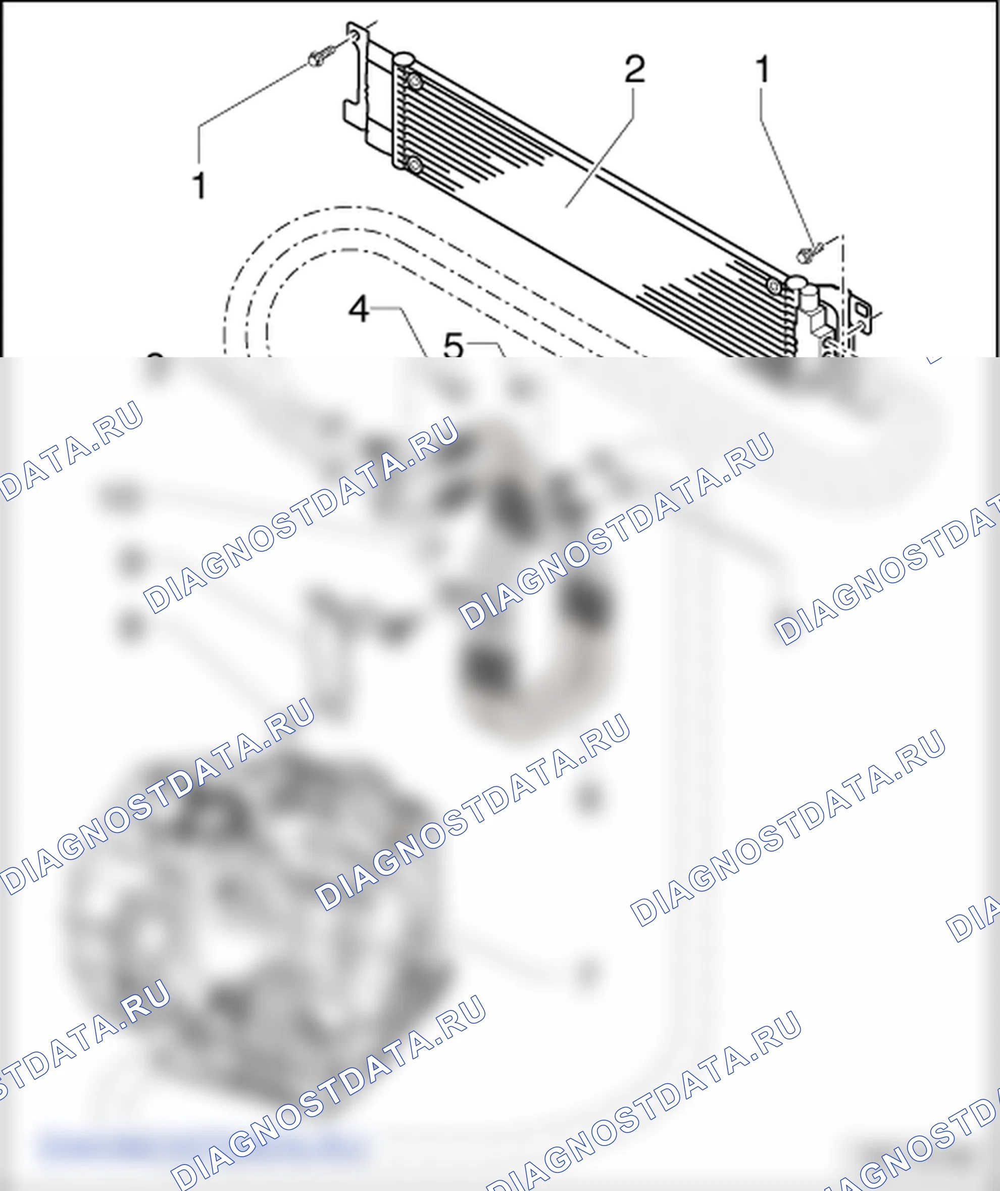 Магистрали ATF и радиатор ATF. Volkswagen Transporter T5