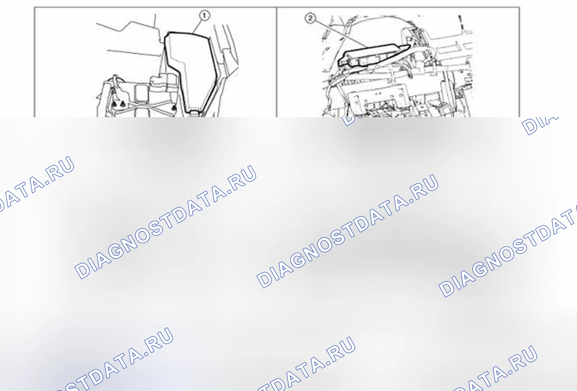 Рис. 105: Расположение компонентов. Nissan Altima L33