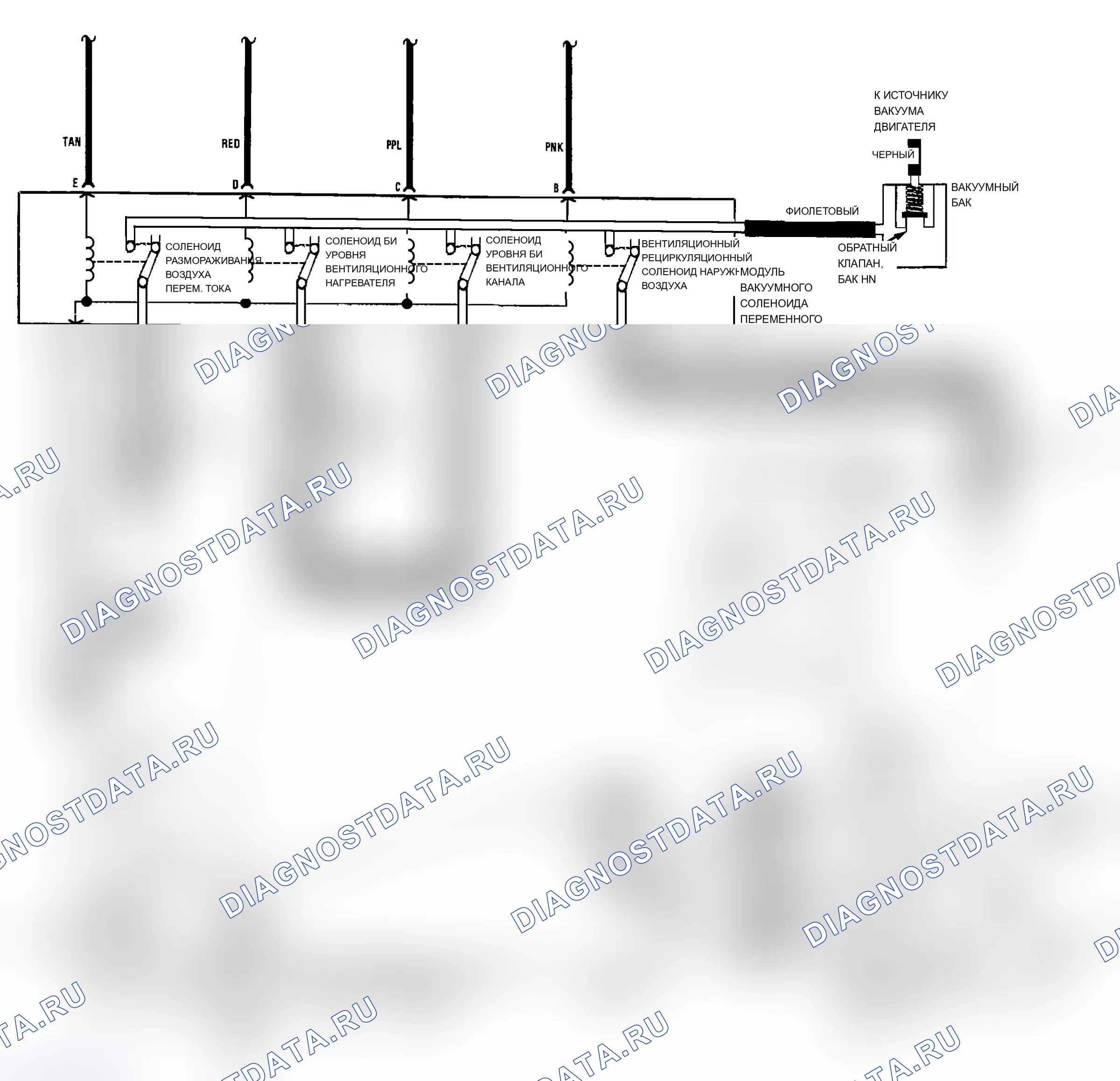 Рис. 12: Вакуумные регуляторы (6000 STE) (2 из 2). Chevrolet Cavalier I