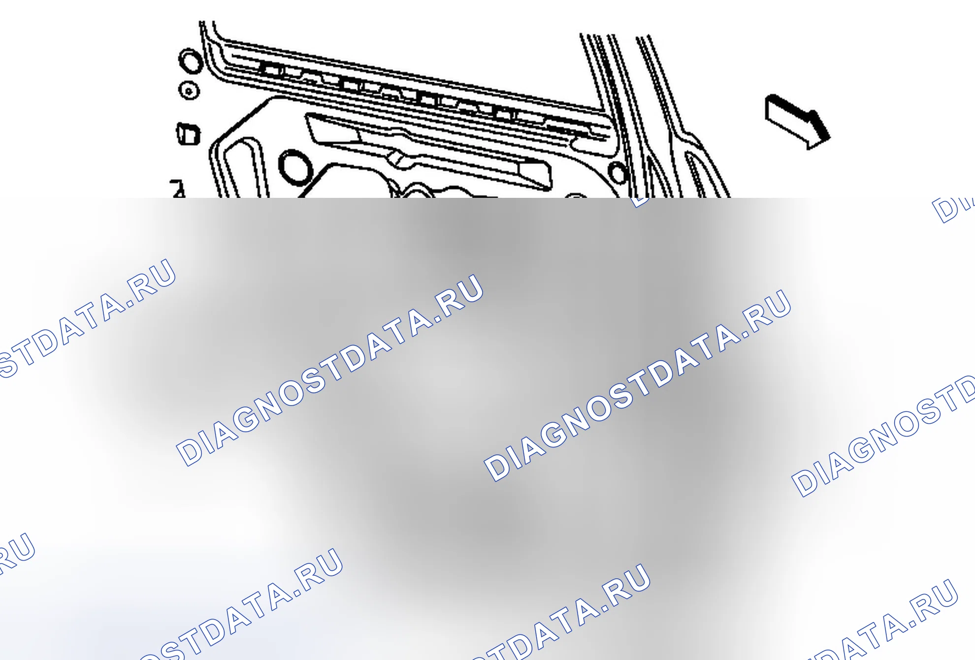 Рис. 45: Замена звена проверки задней боковой двери. Chevrolet Sonic I