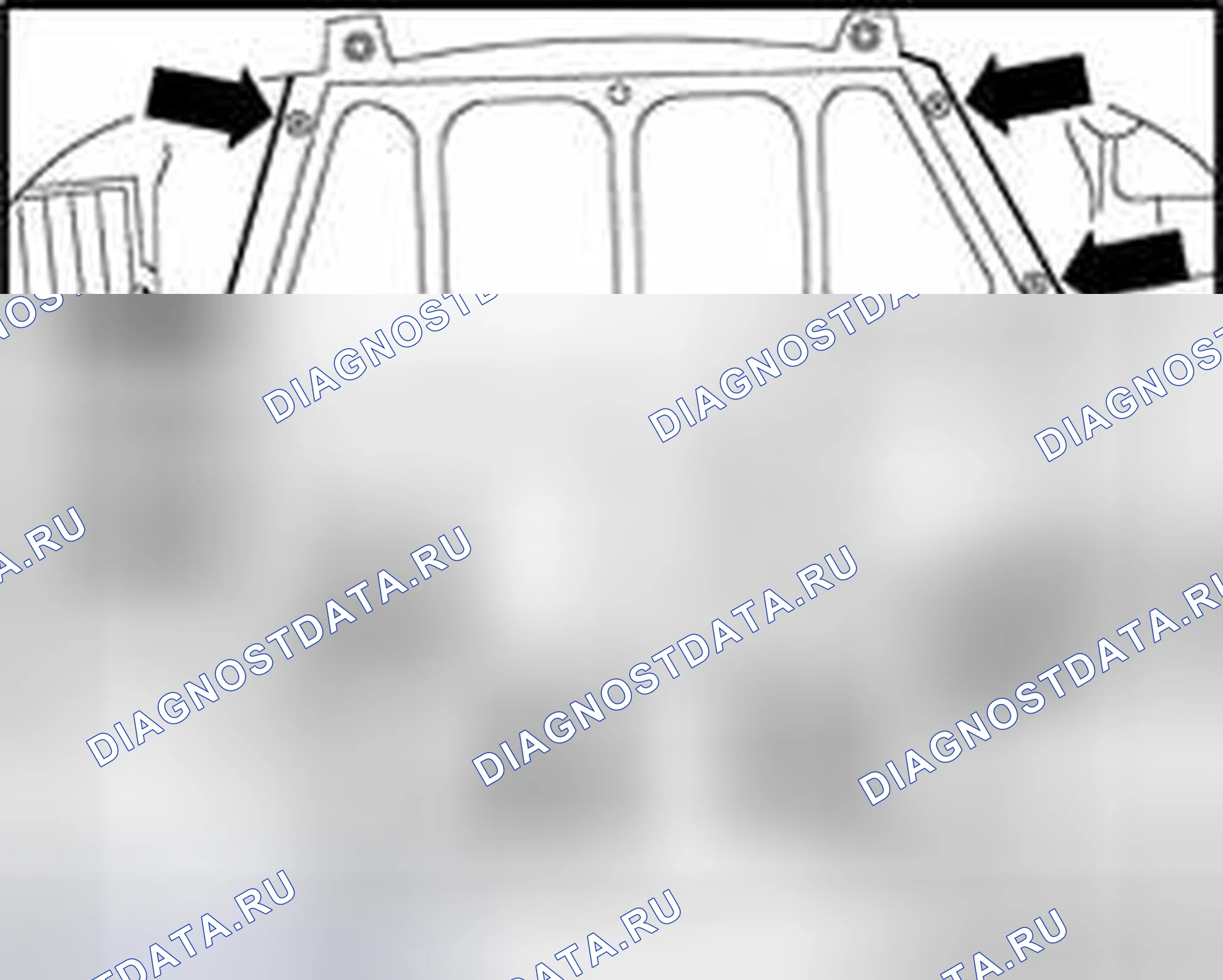 Рис. 147: Отделка моторного отсека (звукоизоляция), снятие и установка. Volkswagen Golf Mk4