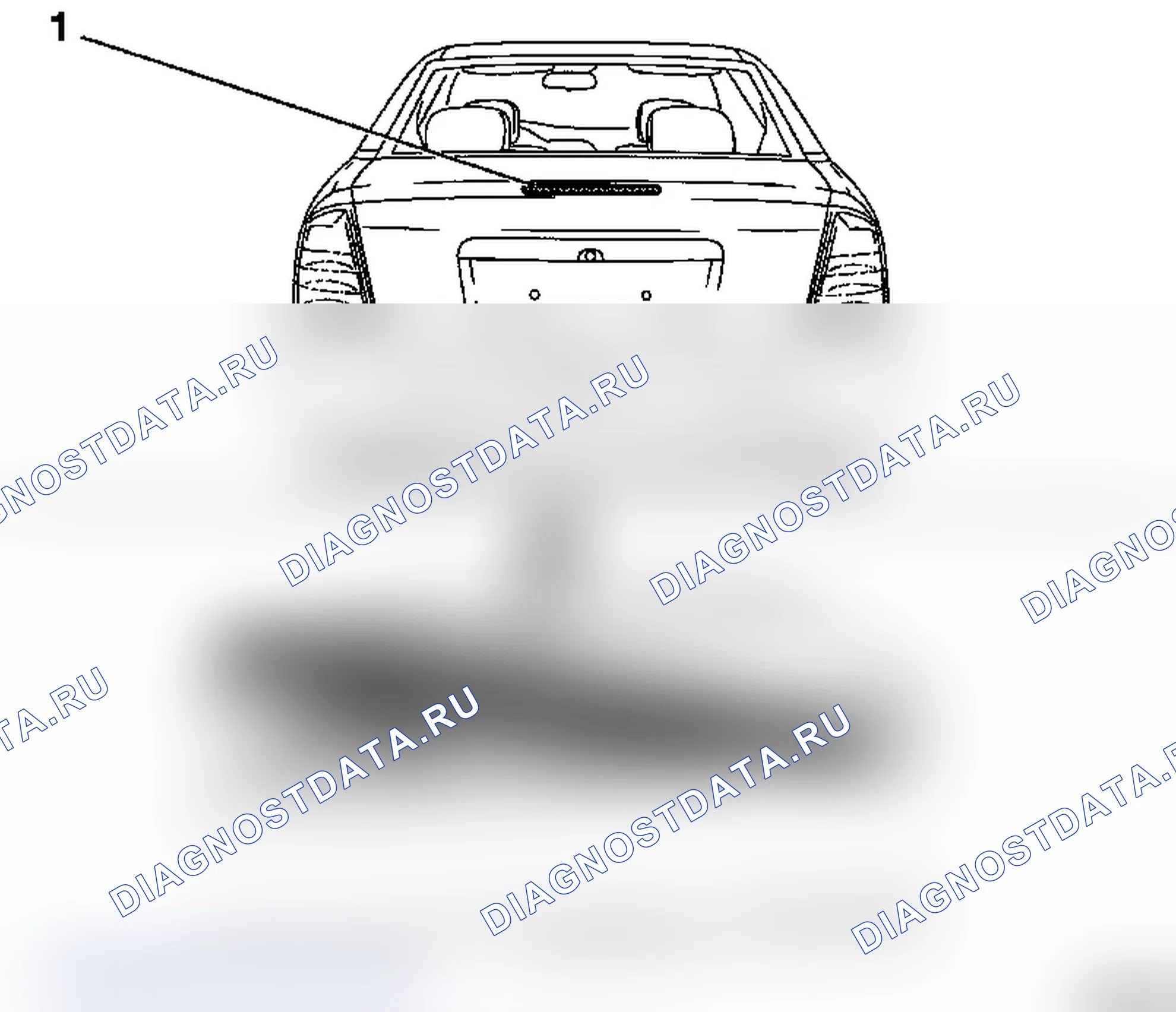 Дополнительный стоп-сигнал (Astra Coupe). Opel Astra G