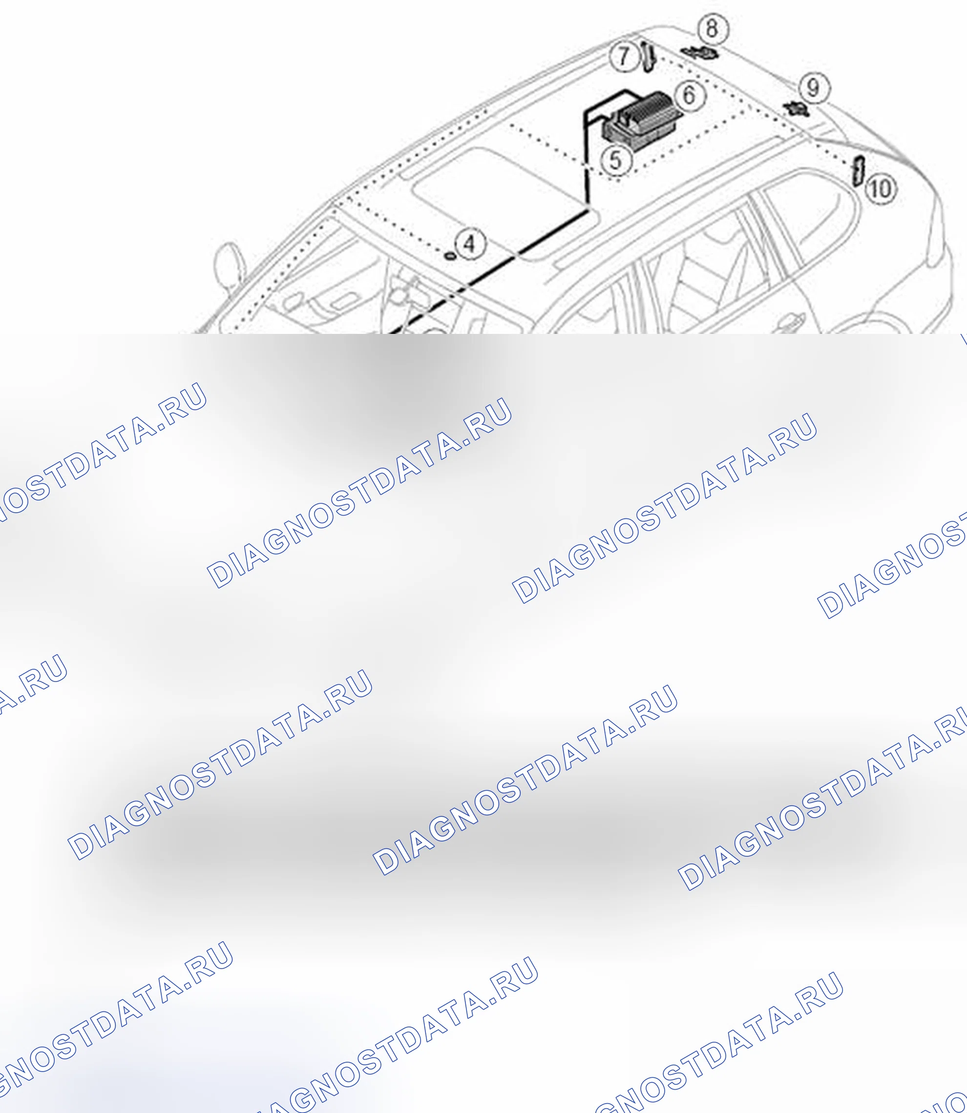Рис. 25: Компоновка компонентов - устройство смены компакт-дисков. Porsche Cayenne Turbo I рестайлинг