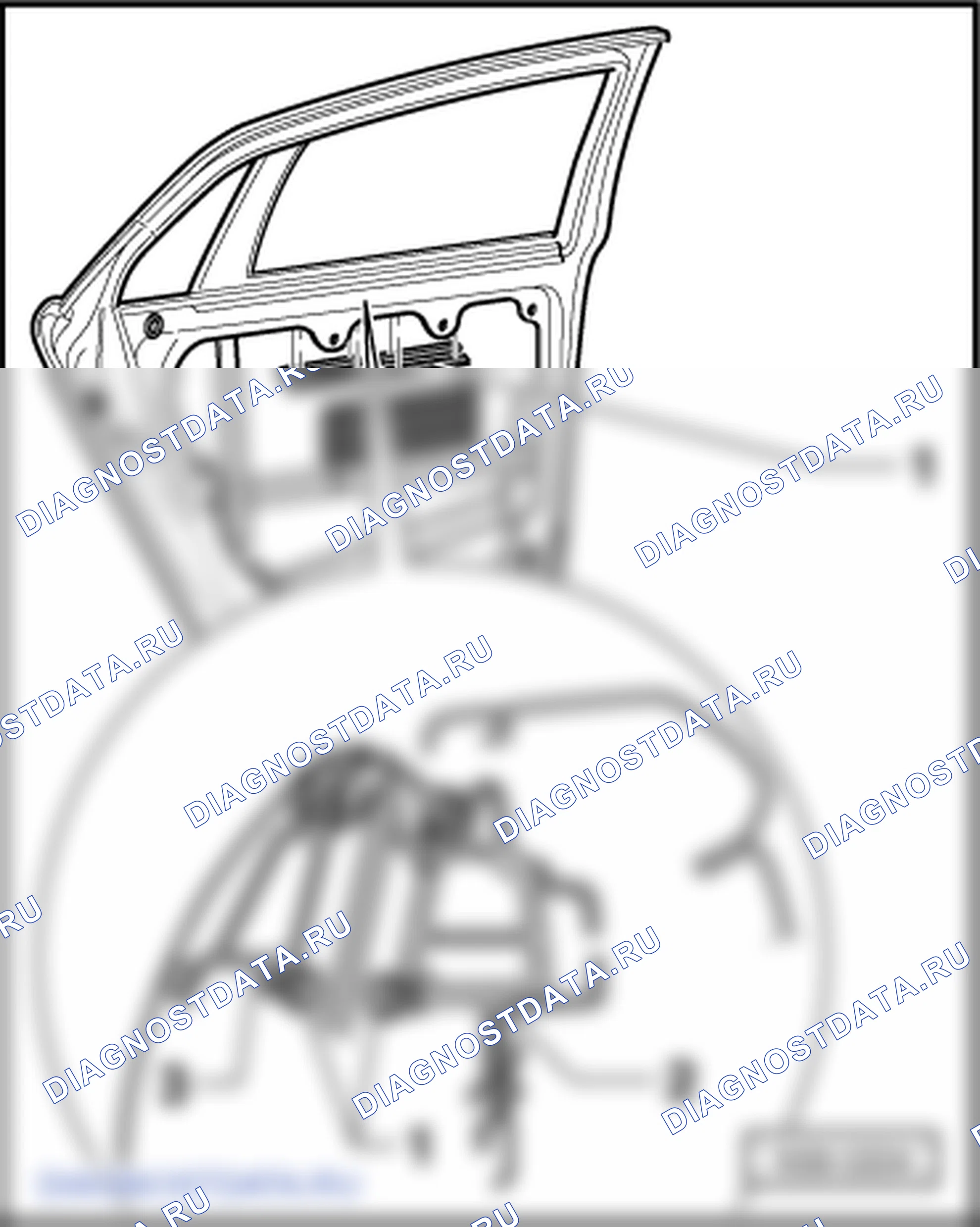 Задняя дверь. Volkswagen Phaeton I