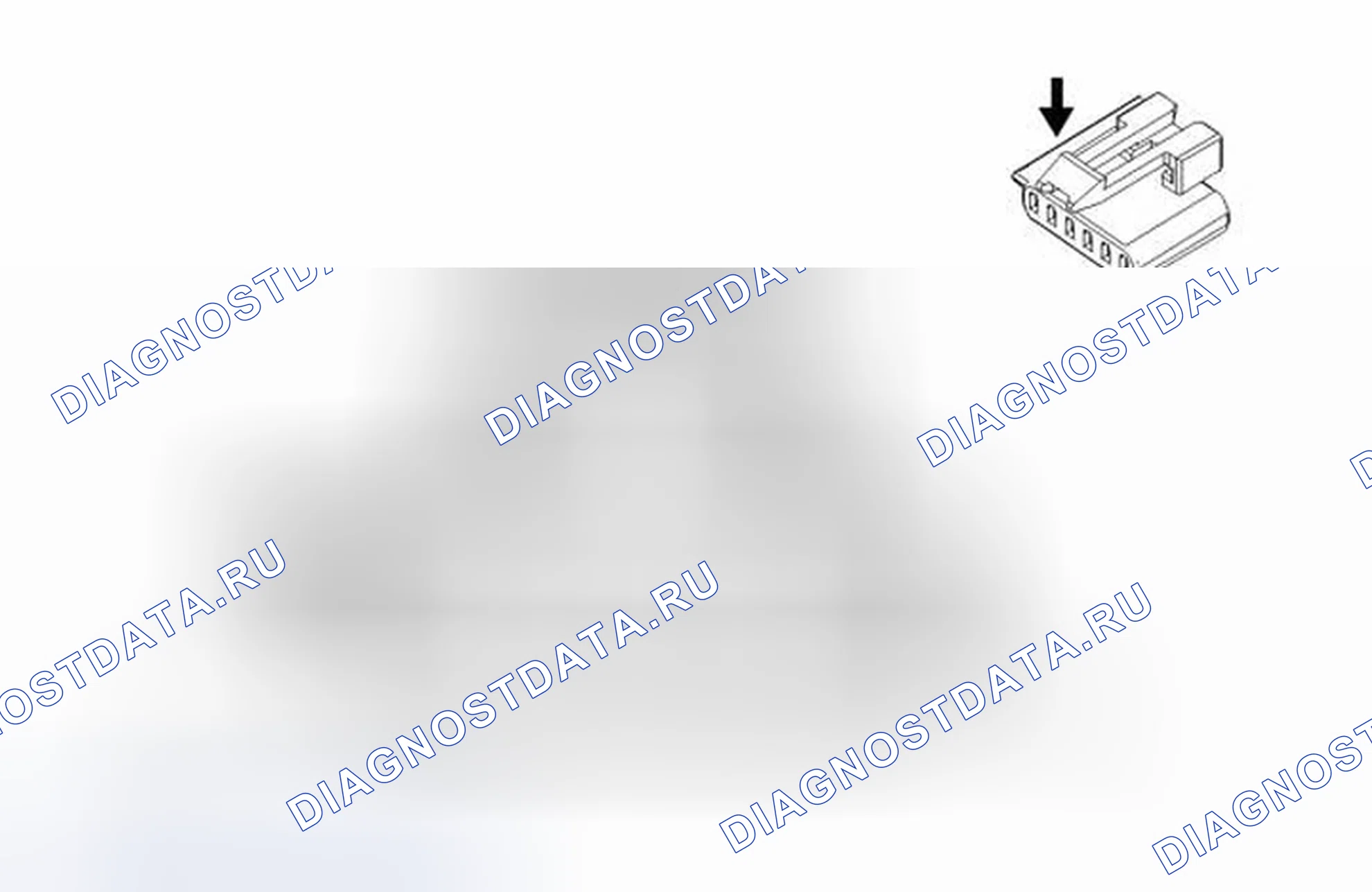 Рис. 323: C4a Hybrid / Ev аккумулятор Section 1 X1 Вид с торца разъема (HP6). Chevrolet Malibu VIII рестайлинг