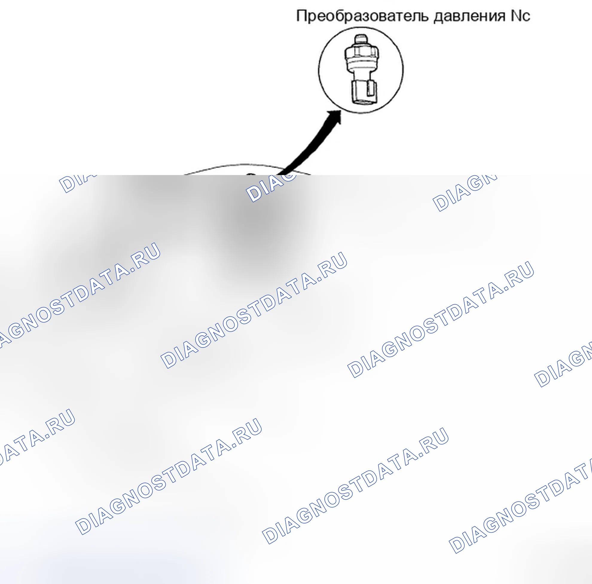 Рис. 29: Идентификация преобразователя давления переменного тока. Hyundai Elantra IV