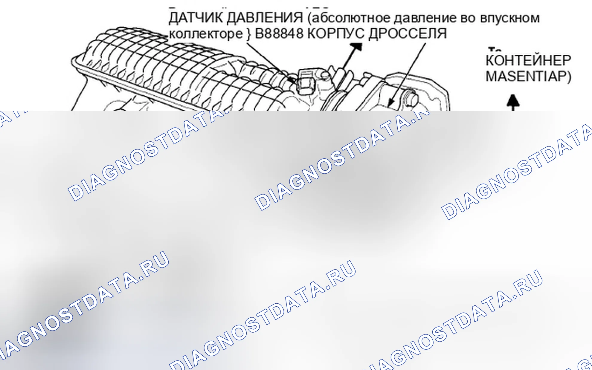 Рис. 614: Трассировка вакуумного шланга. Honda Insight ZE2 рестайлинг