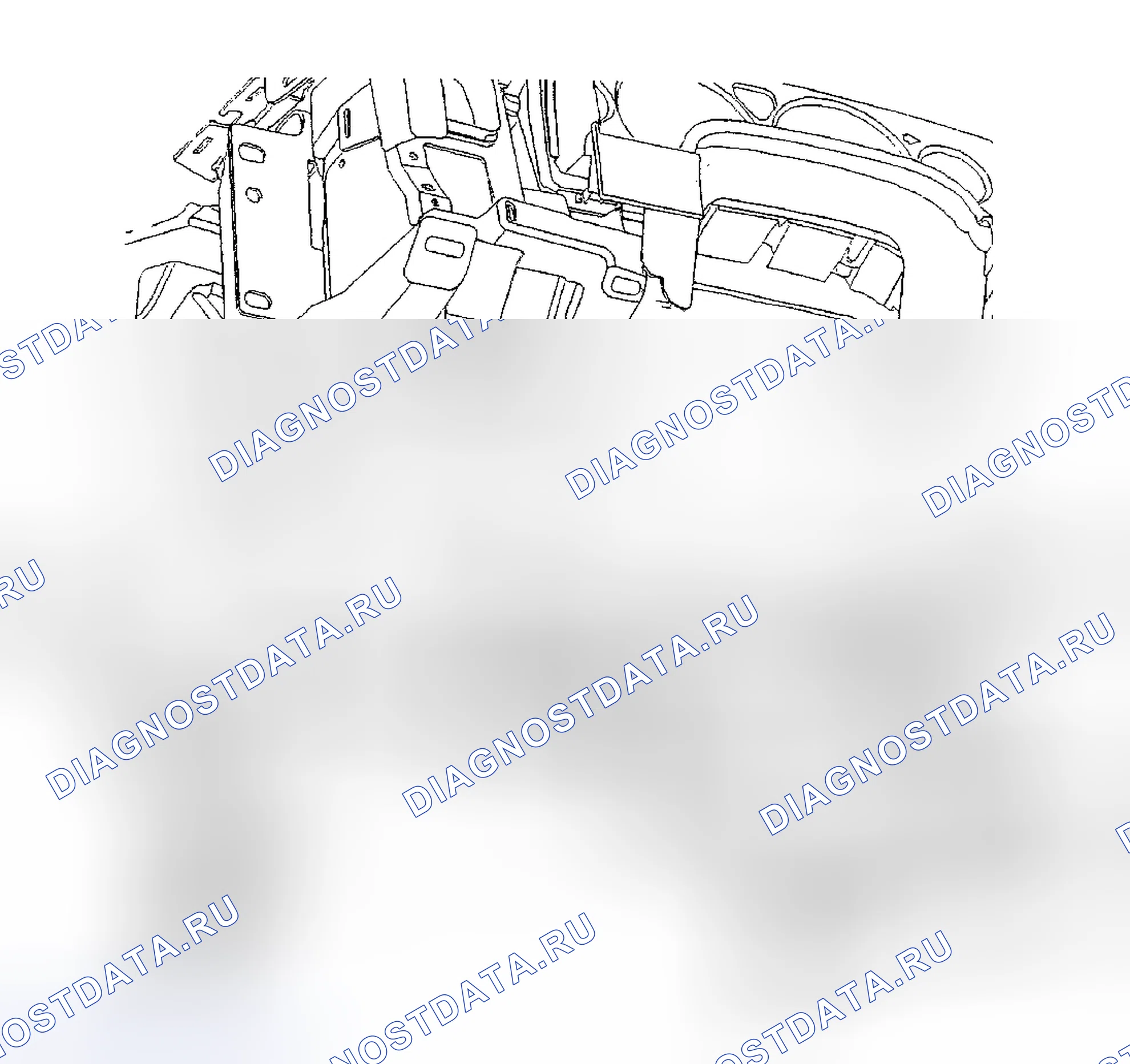 Рис. 334: КАБЕЛЬ РАЗБЛОКИРОВКИ ЗАЩЕЛКИ / РУКОЯТКА В СБОРЕ. Dodge Cab & Chassis R3500 HD transition