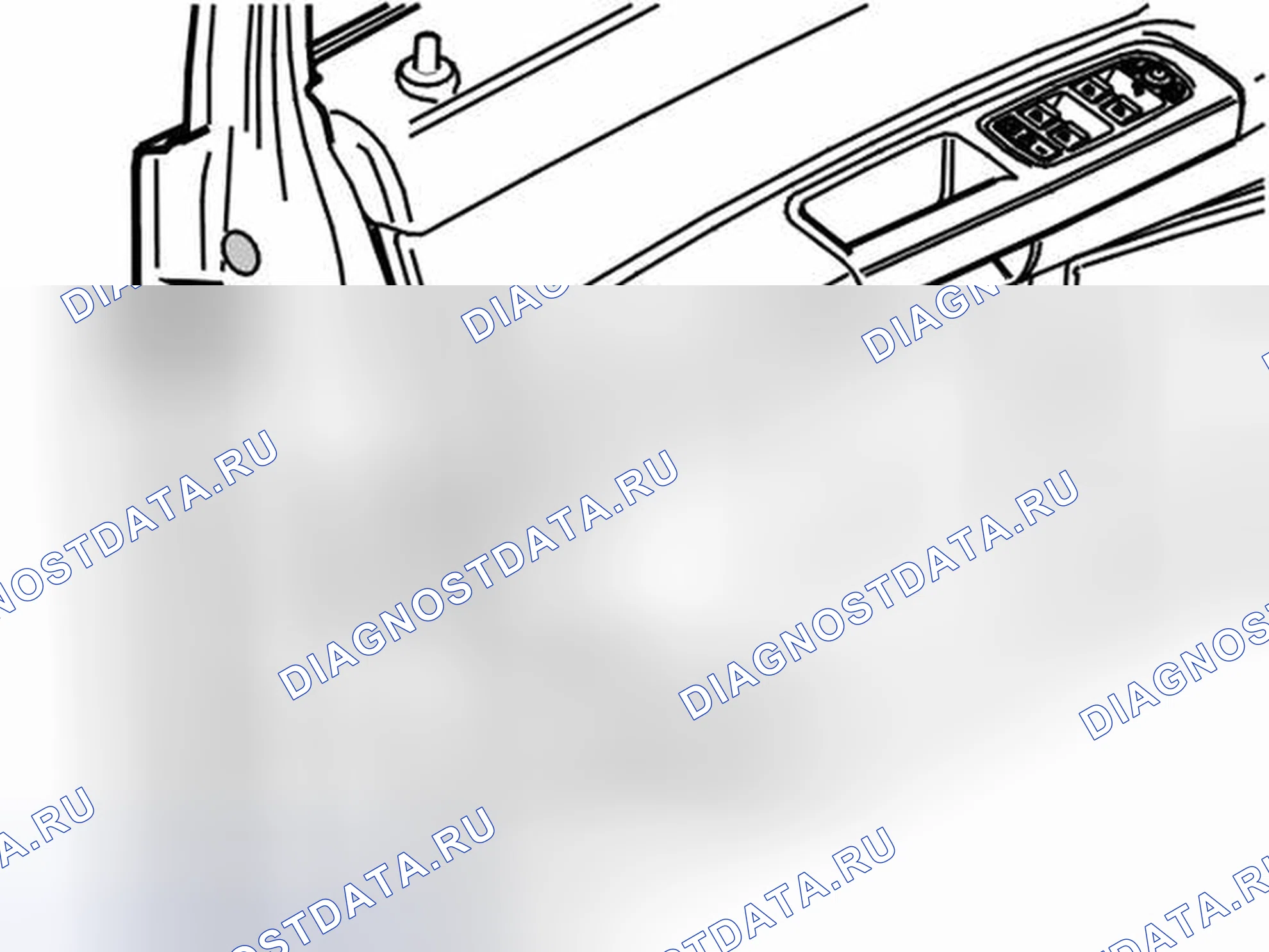 Рис. 306: СНЯТИЕ НАРУЖНОЙ РУЧКИ С ПЕРЕДНИХ БОКОВЫХ ДВЕРЕЙ. Volvo S40 II рестайлинг