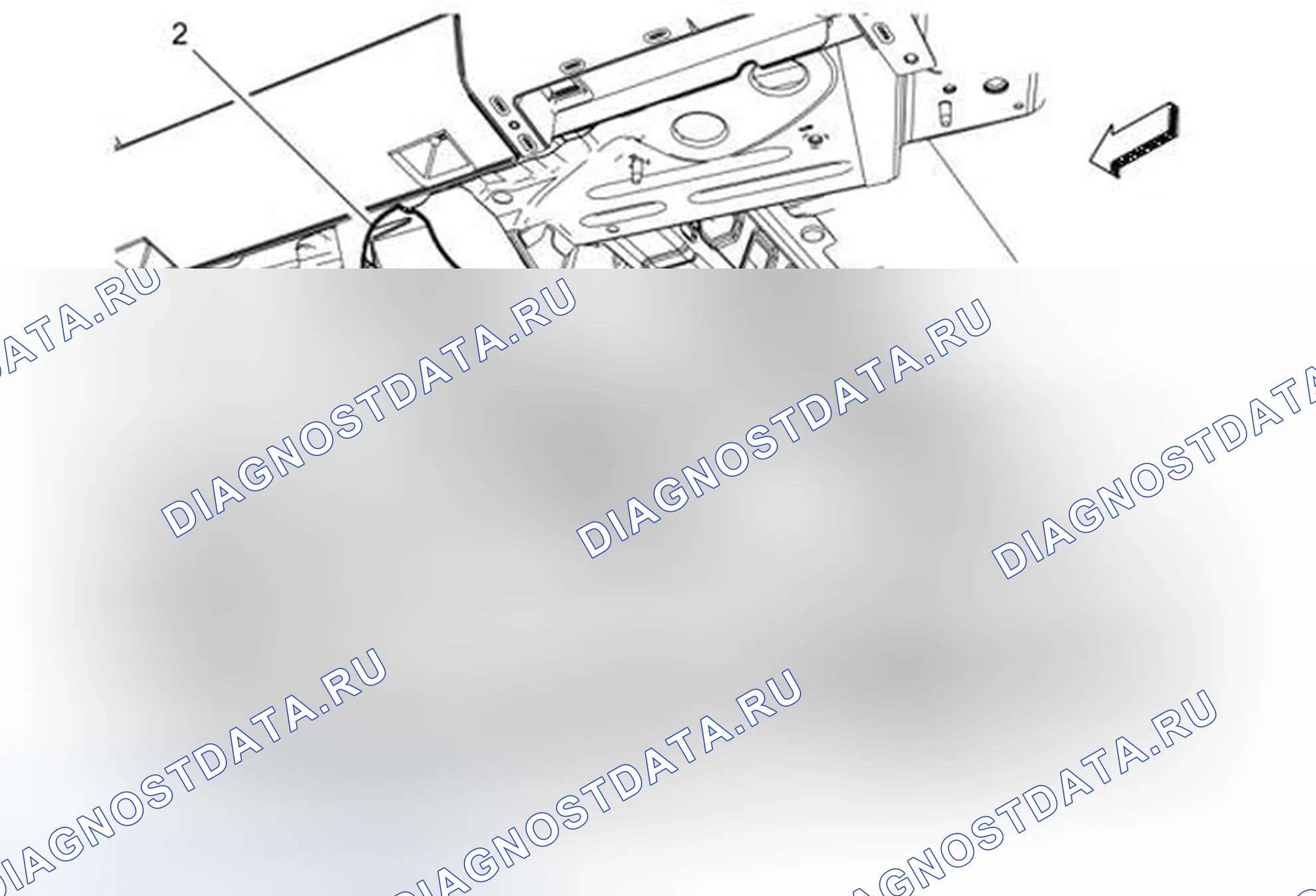 Рис. 2: Замена поперечного подоконника под кузовом номер 4. Buick Encore I