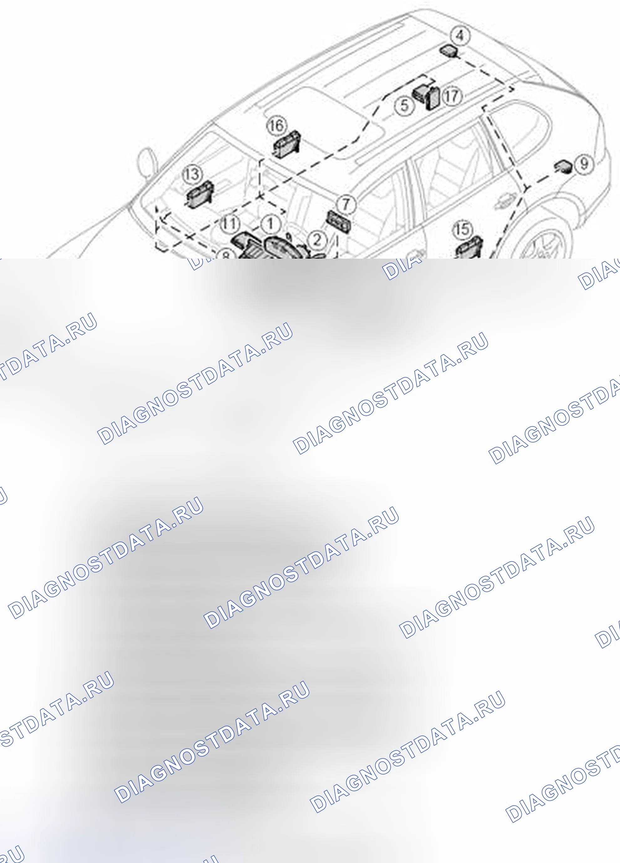 Рис. 259: CAN comfort (CAN-B). Porsche Cayenne Turbo I рестайлинг