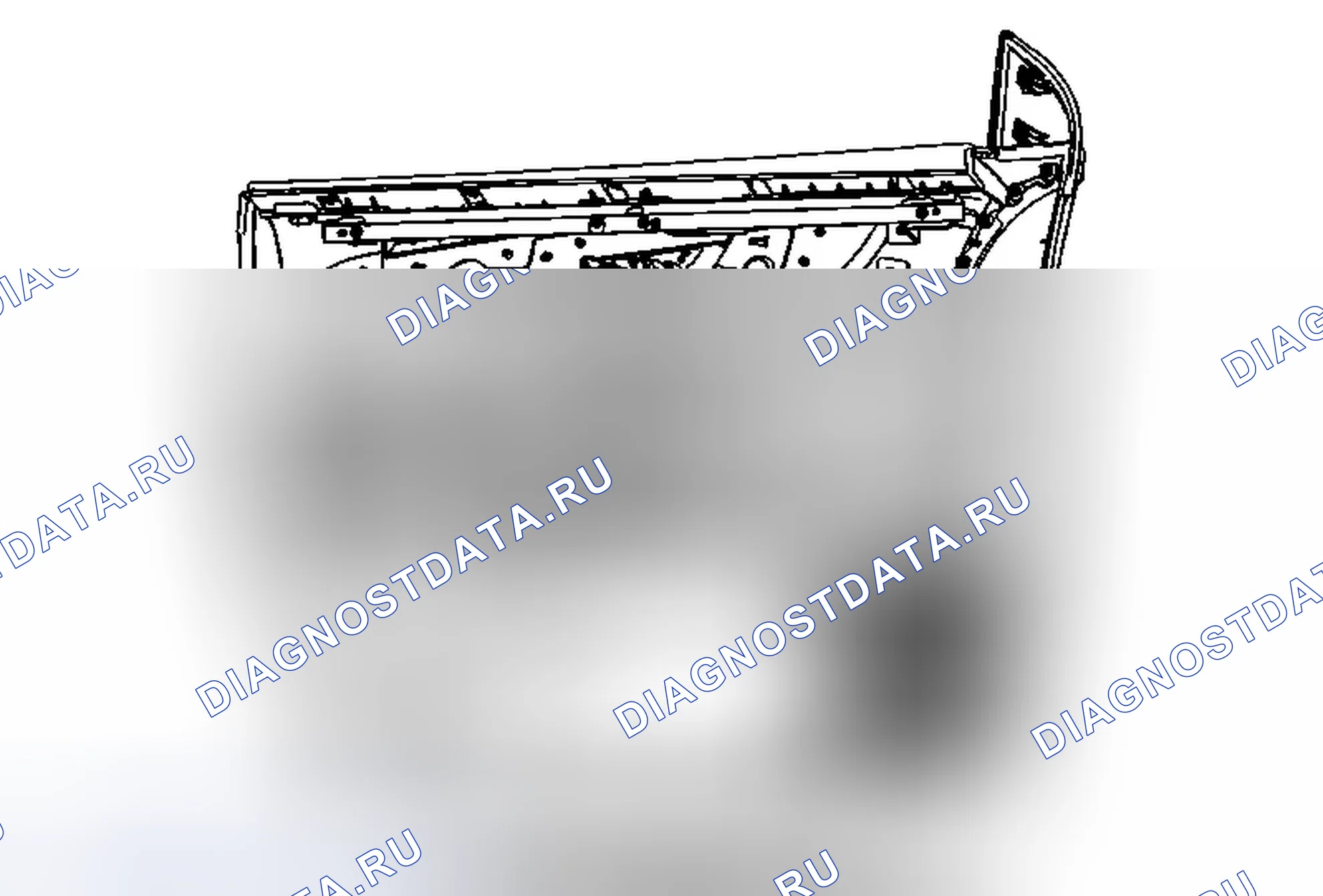 Рис. 45: Замена выключателя блокировки дверей - передняя часть для пассажиров (траверса). GMC Acadia I рестайлинг
