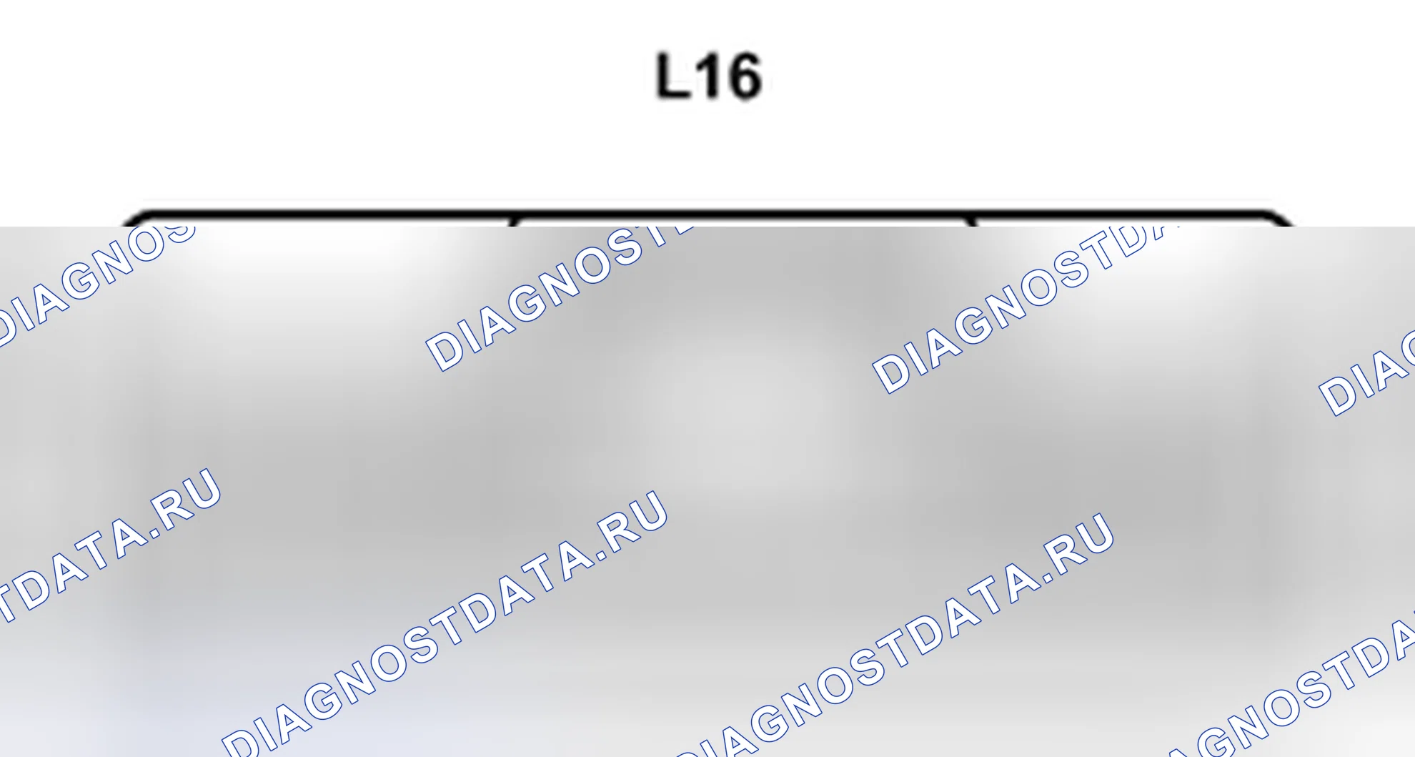 Рис. 523: Вид с торца разъема ECU для сертификации (L16). Lexus LS IV