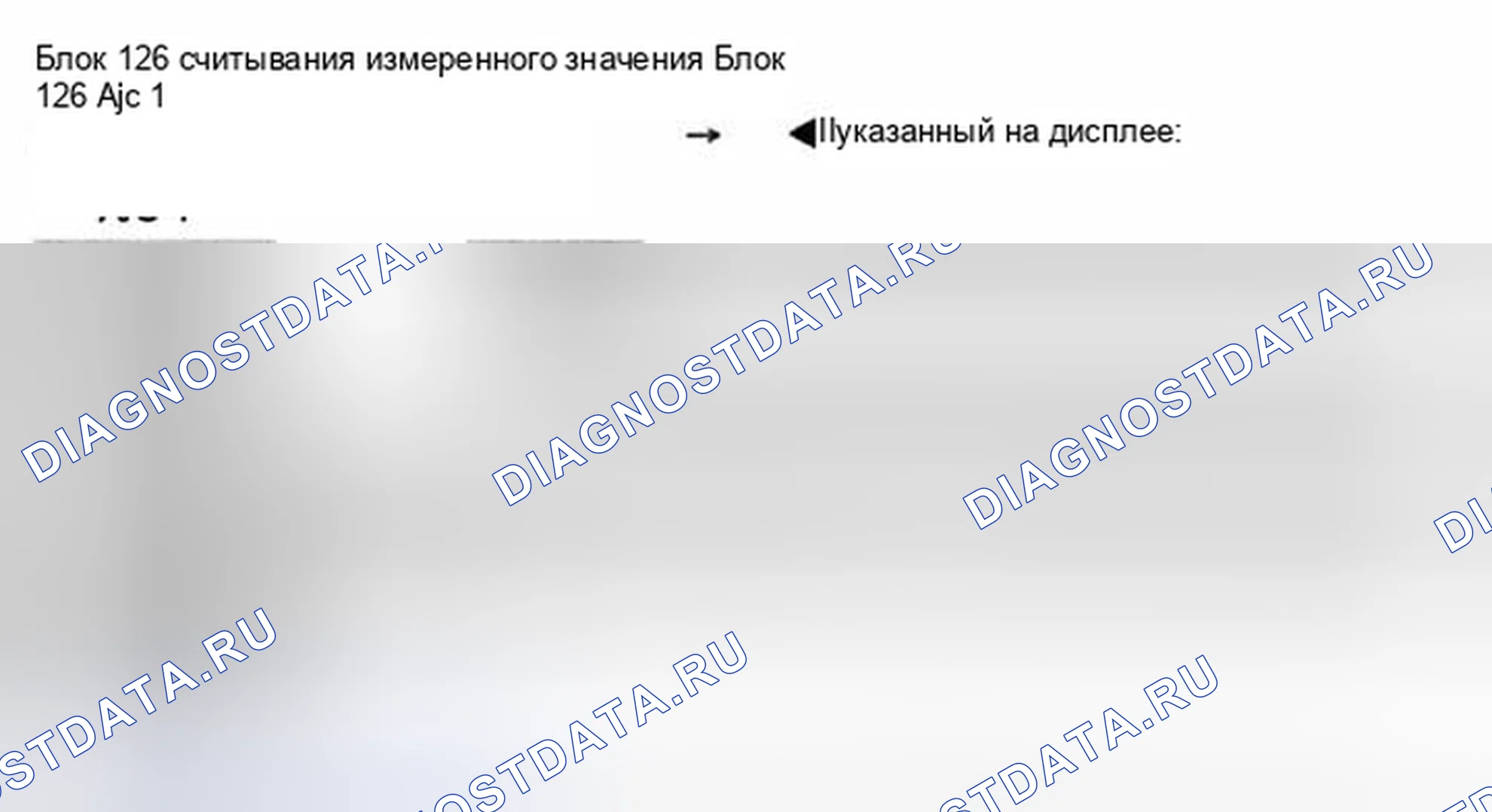 Рис. 12: Блок 126 измеряемых величин. Audi S8 D2 рестайлинг