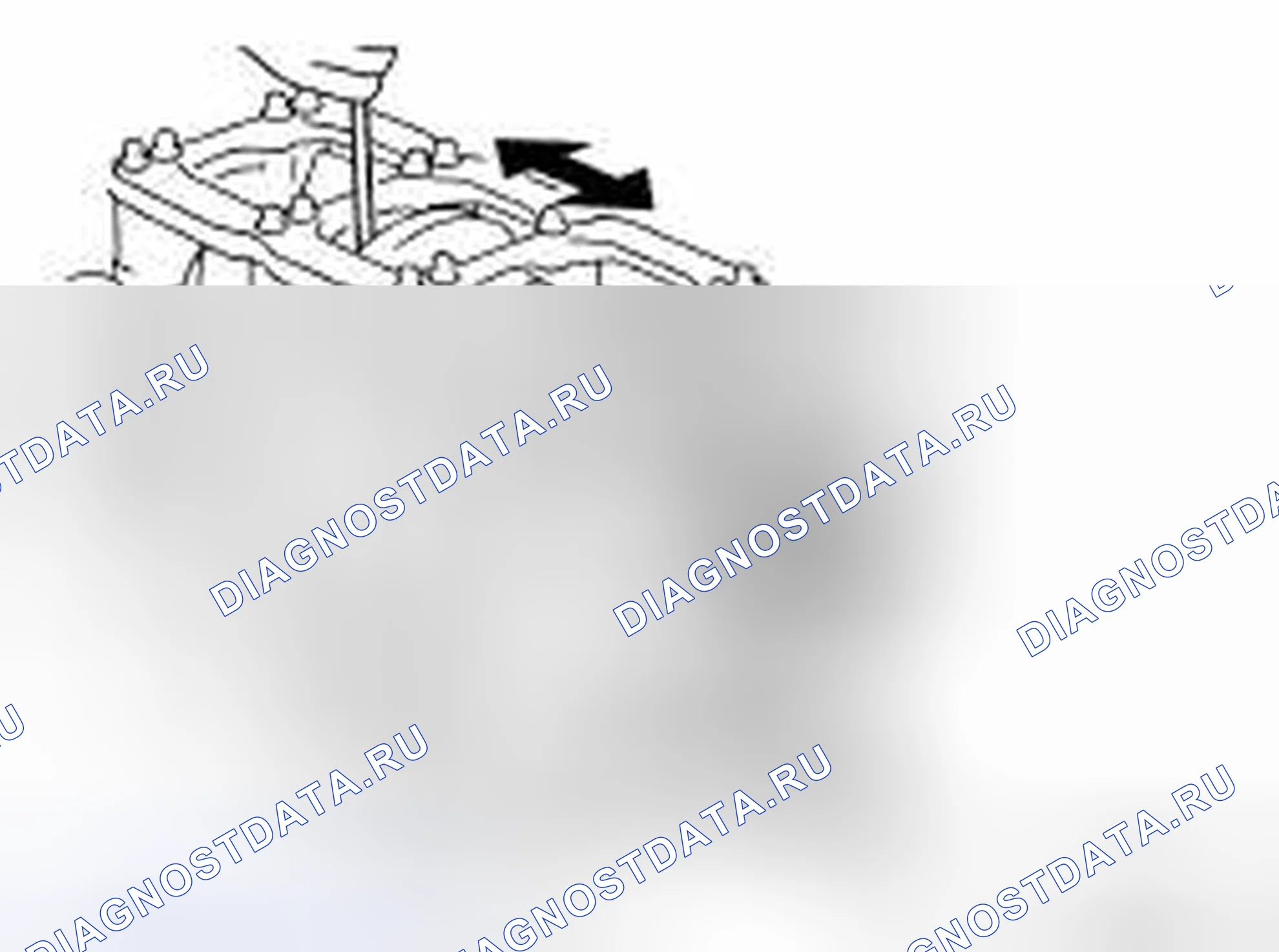 Рис. 92: Люфт конца коленчатого вала. Honda Inspire I