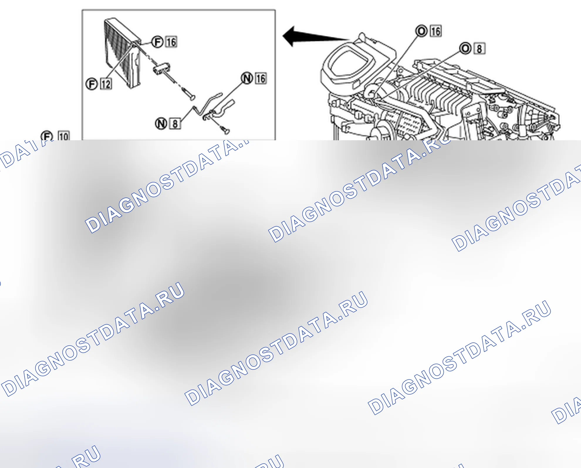 Рис. 25: СОЕДИНЕНИЕ УПЛОТНИТЕЛЬНОГО КОЛЬЦА И ХЛАДАГЕНТА. Infiniti G35 IV
