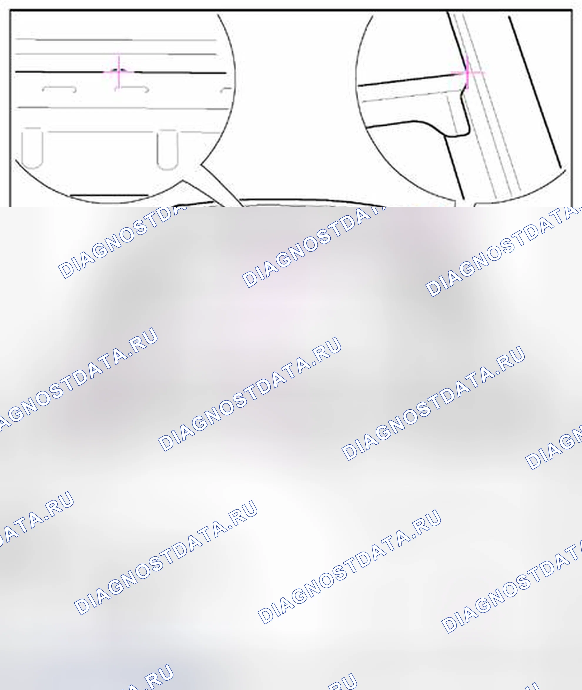 Рис. 44: Корпус, центр. Volkswagen Passat B6