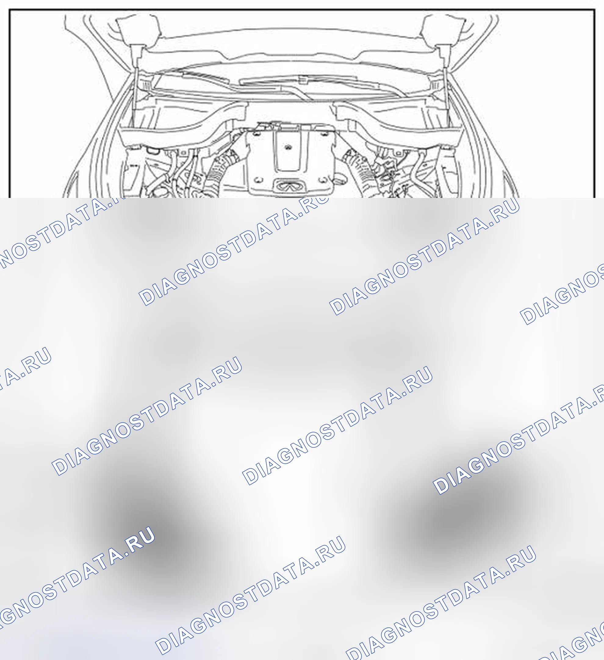Рис. 53: Расположение компонентов. Infiniti FX37 II рестайлинг
