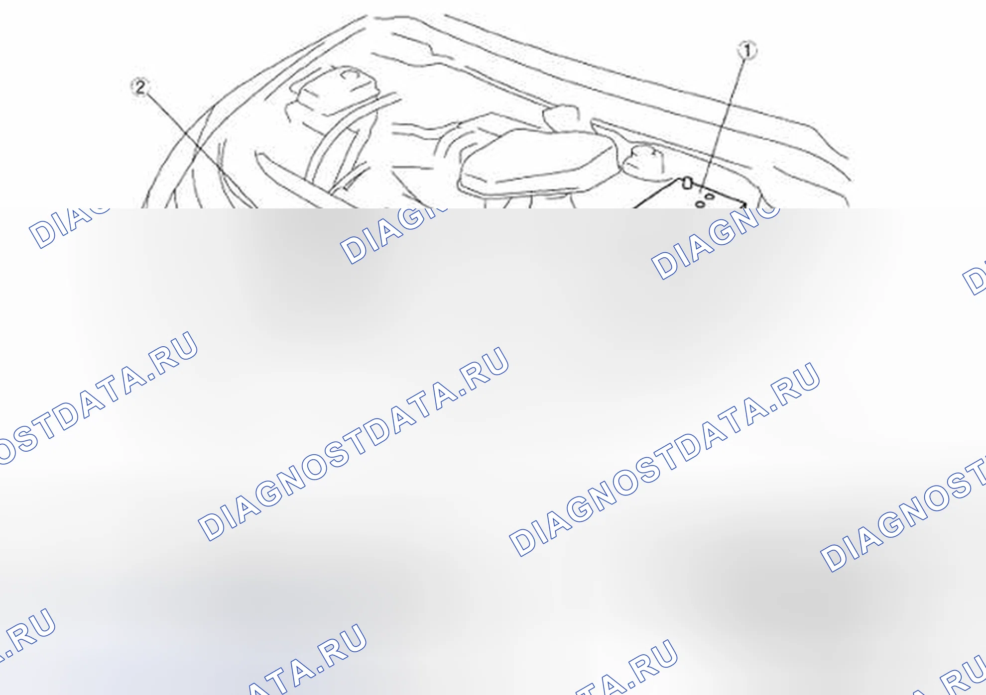 Рис. 1: ИНДЕКС МЕСТОПОЛОЖЕНИЯ СИСТЕМЫ ЗАРЯДКИ [Mzi-3.7]. Mazda CX-9 I