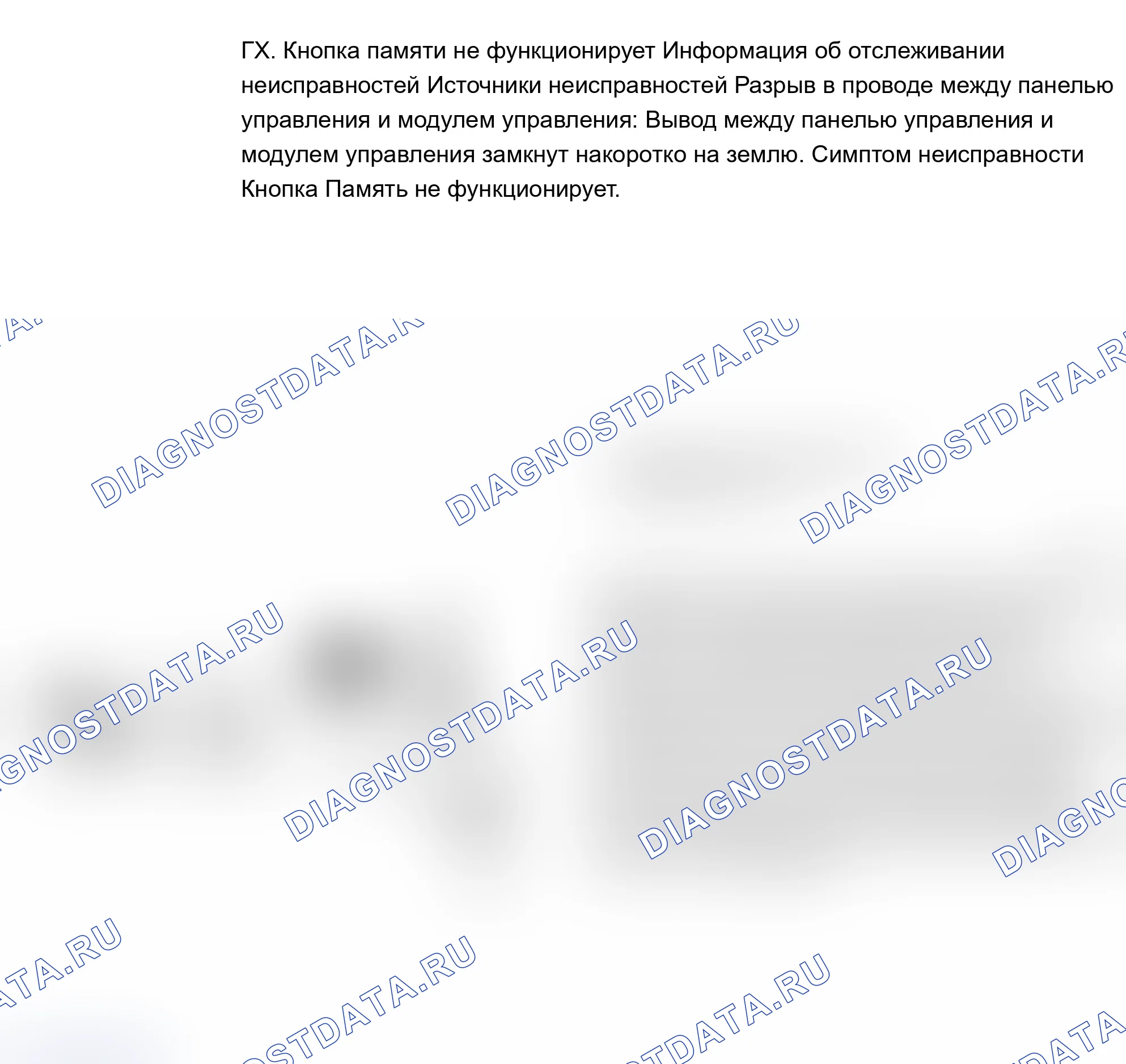 Рис. 13: КНОПКА проверка GC: MEMORY НЕ РАБОТАЕТ. Volvo 960 I рестайлинг