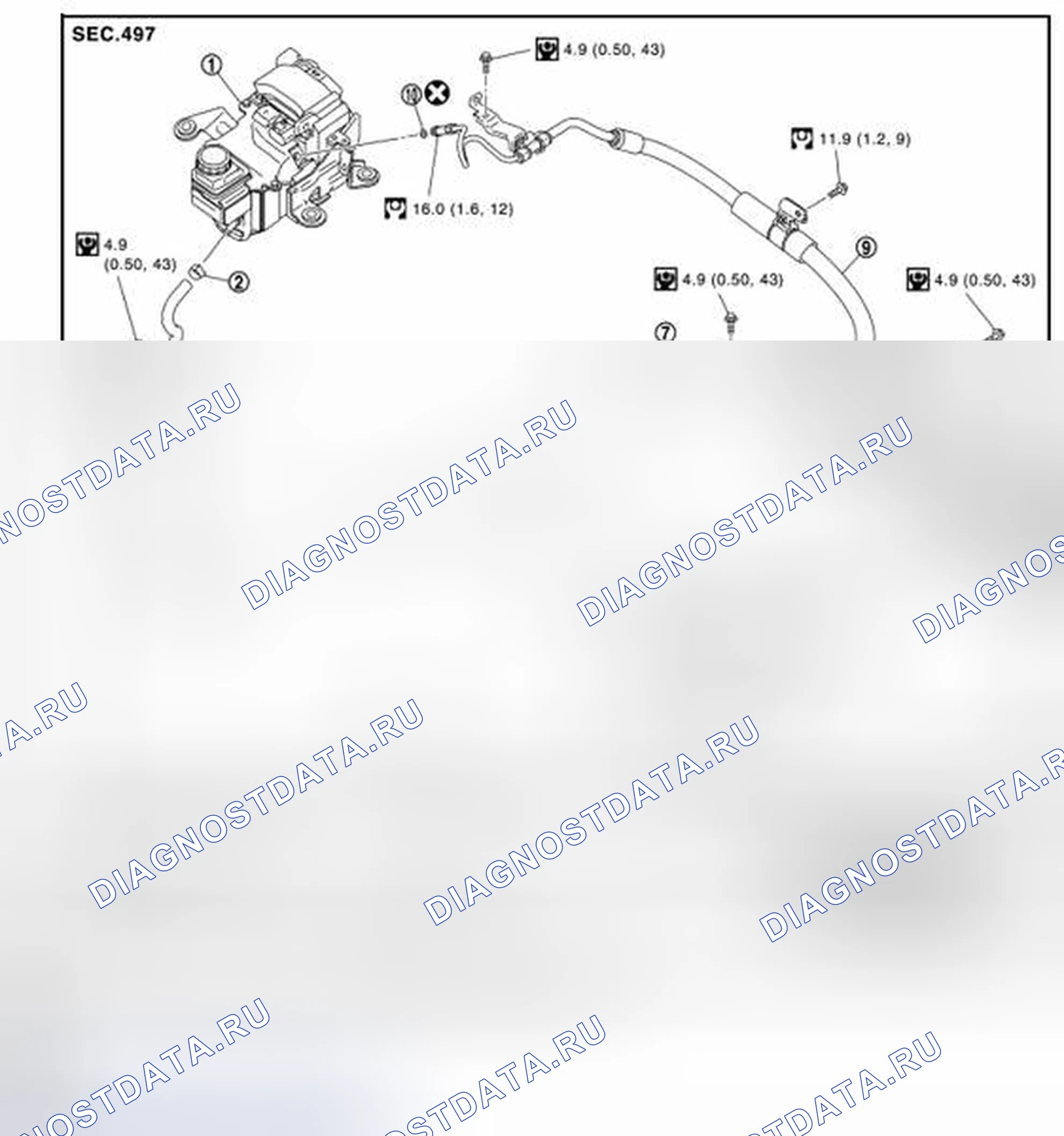 Рис. 6: Разнесенный вид. Nissan Quest IV