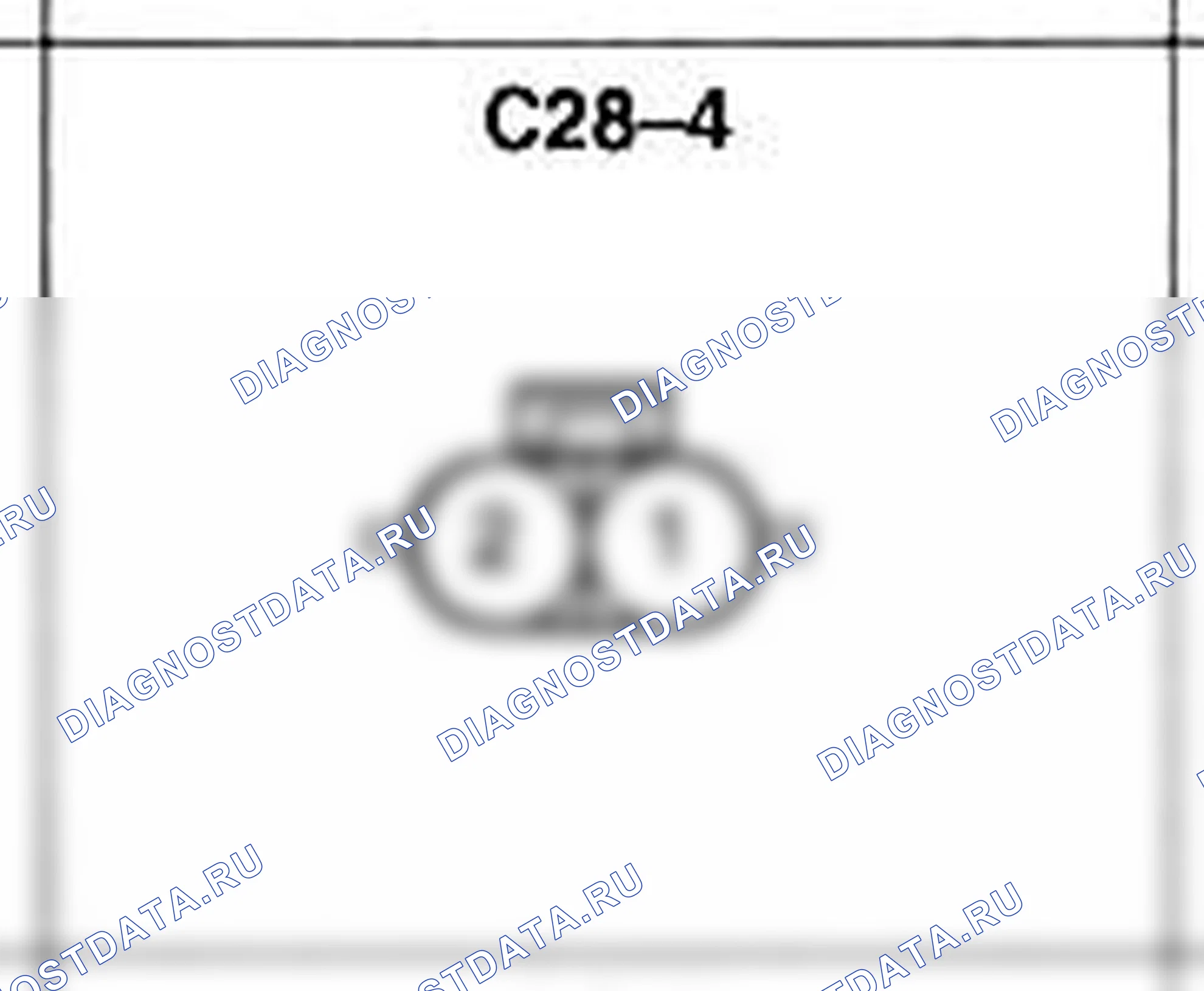 Распиновка разъёма C28-4 — жгута управления. Hyundai Atos MX