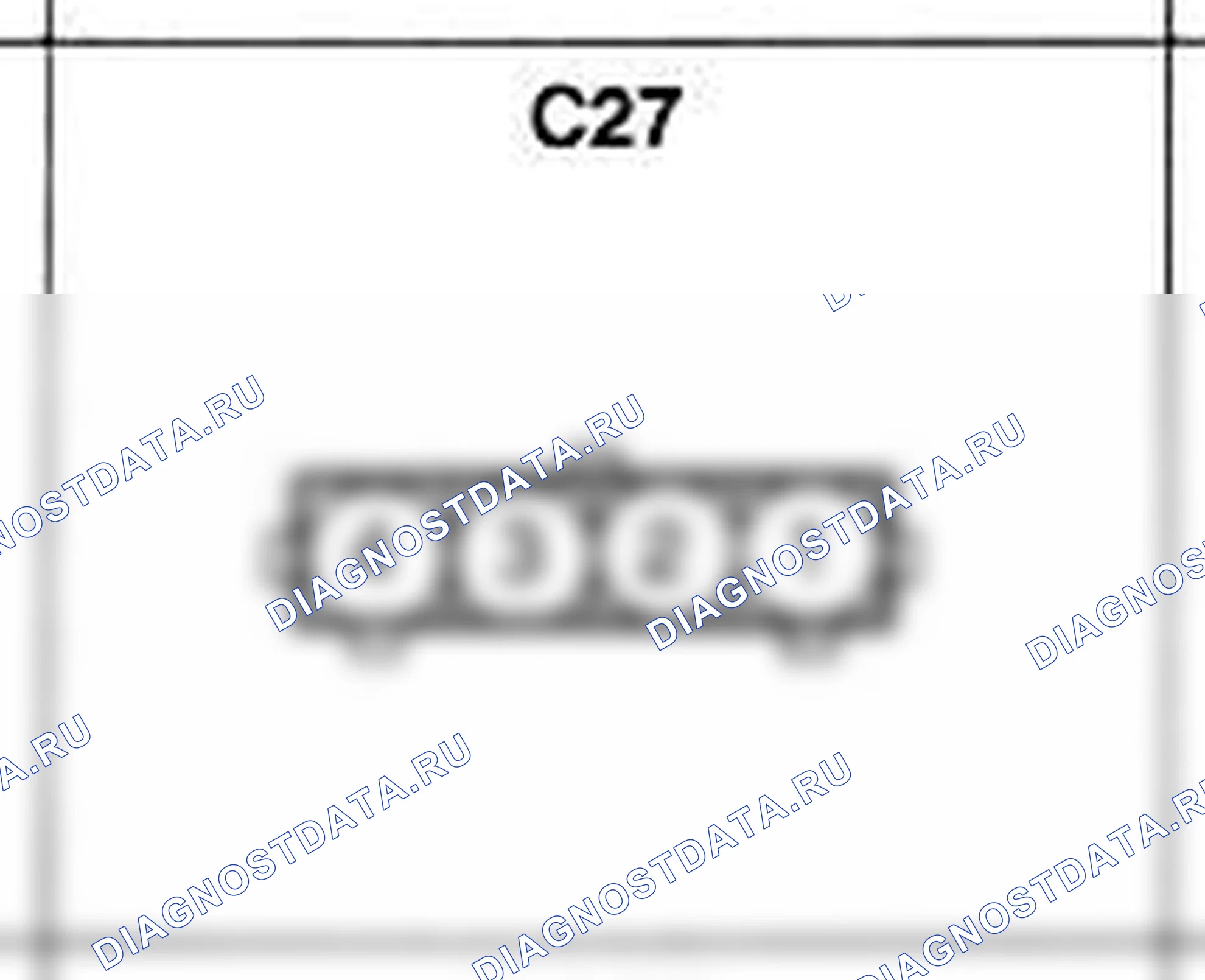 Распиновка разъёма C27 — жгута управления. Hyundai H-1 A1