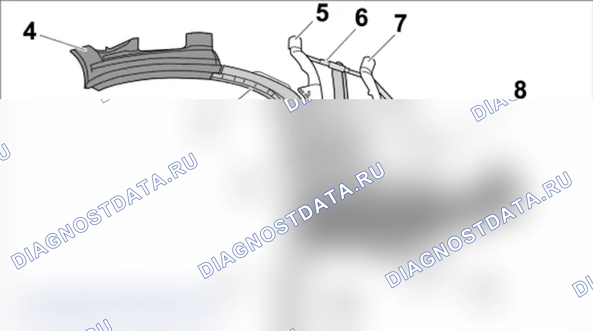 Рис. 23: Сборка складной верхней рамы. Porsche Boxster S 987