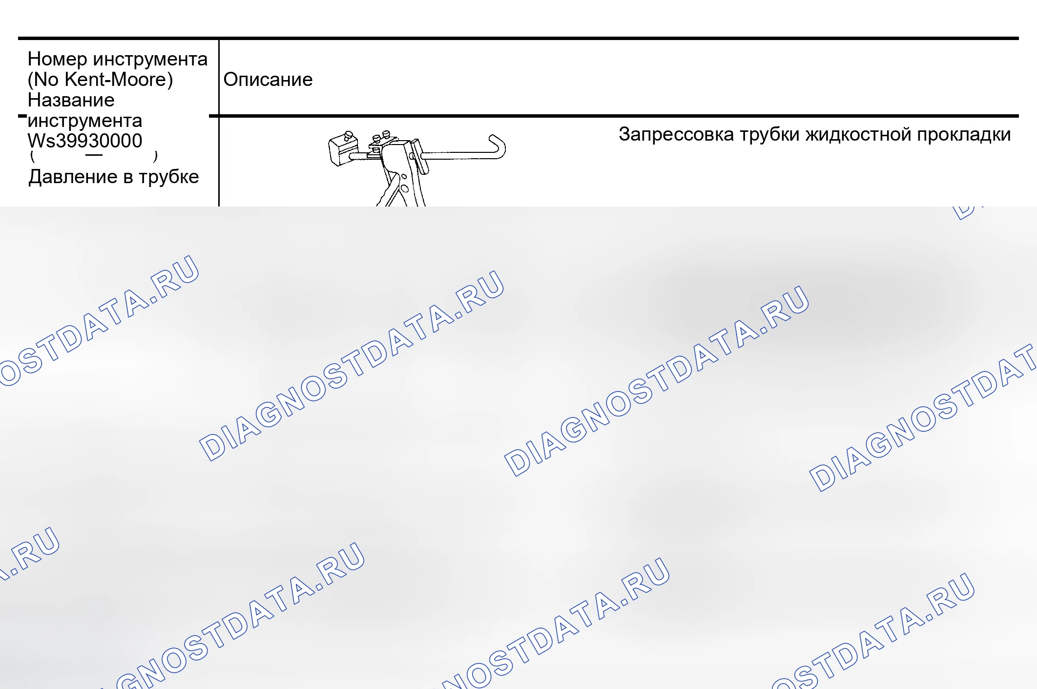 Рис. 26: Определение специальных сервисных инструментов. Infiniti I30 II