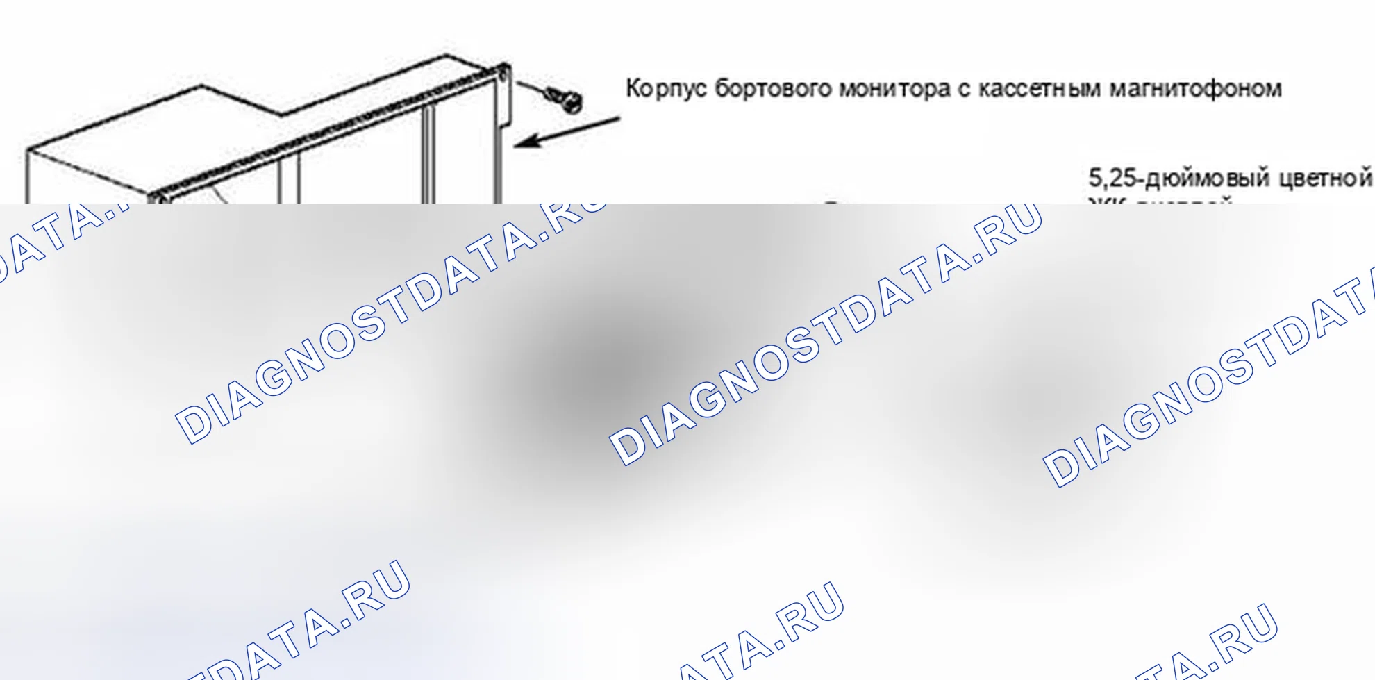 Рис. 305: Сборка бортового монитора. BMW M5 E39