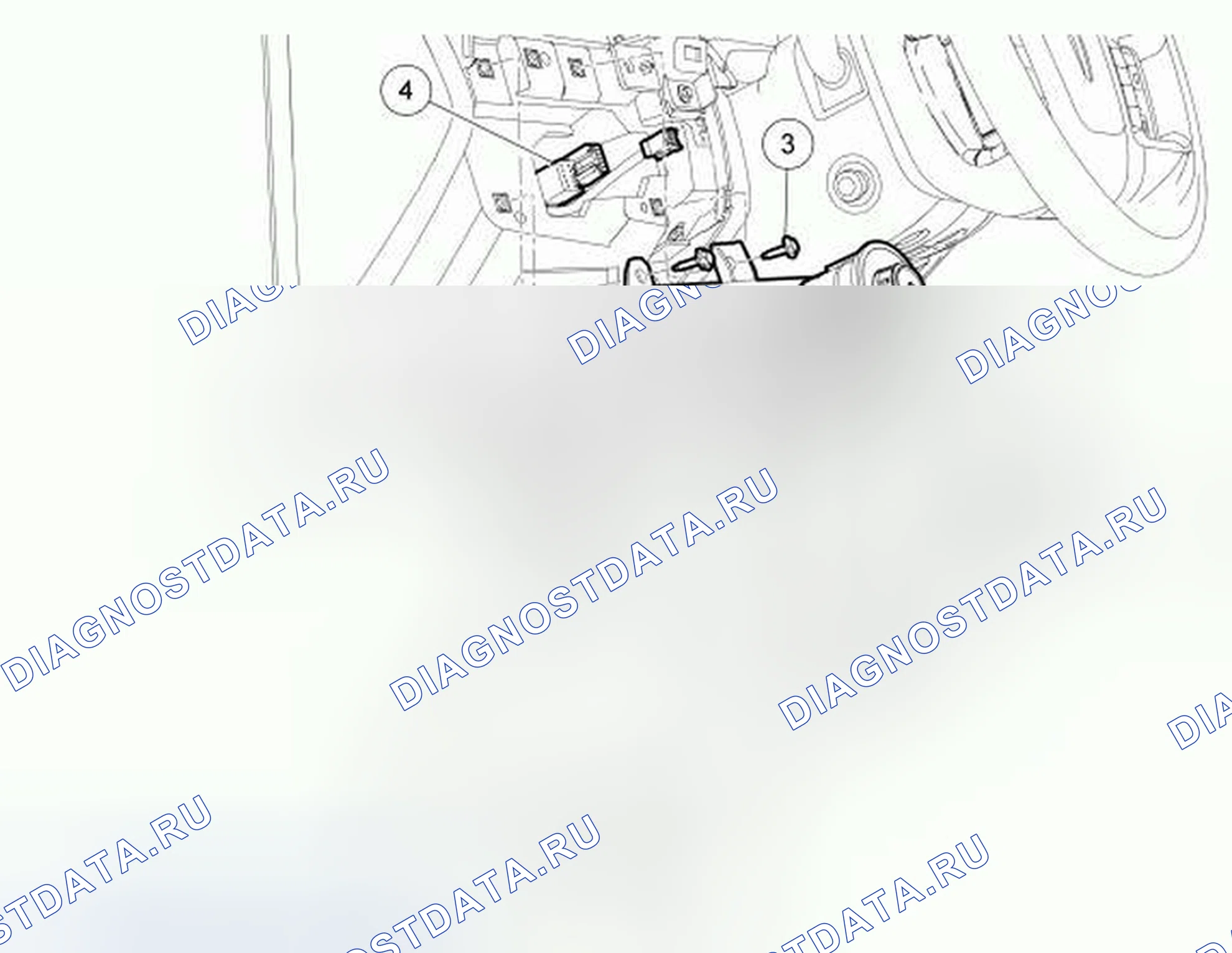 Рис. 87: Переключатель фар. Hyundai ix55 I