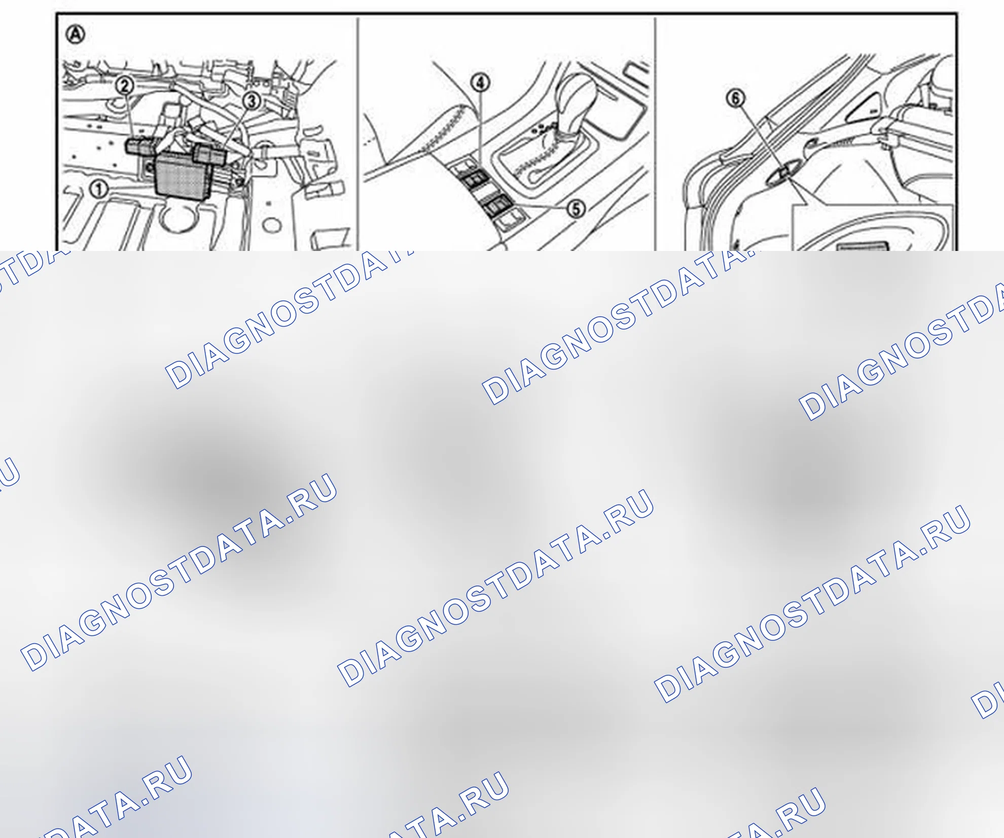 Рис. 91: Расположение компонентов. Infiniti QX50 I