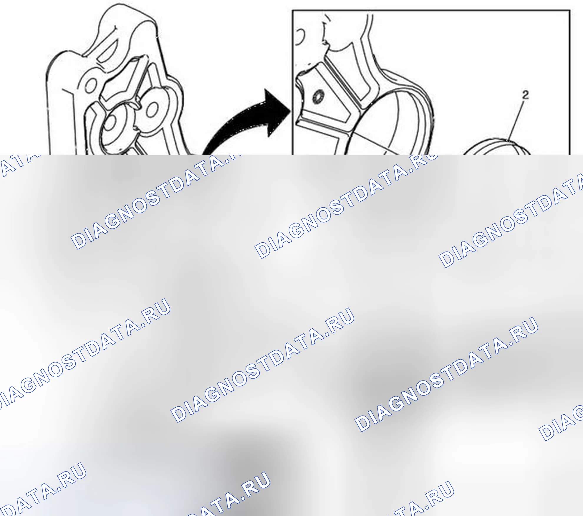 Рис. 1: Разборка адаптера раздаточной коробки (MHB). Buick Encore I