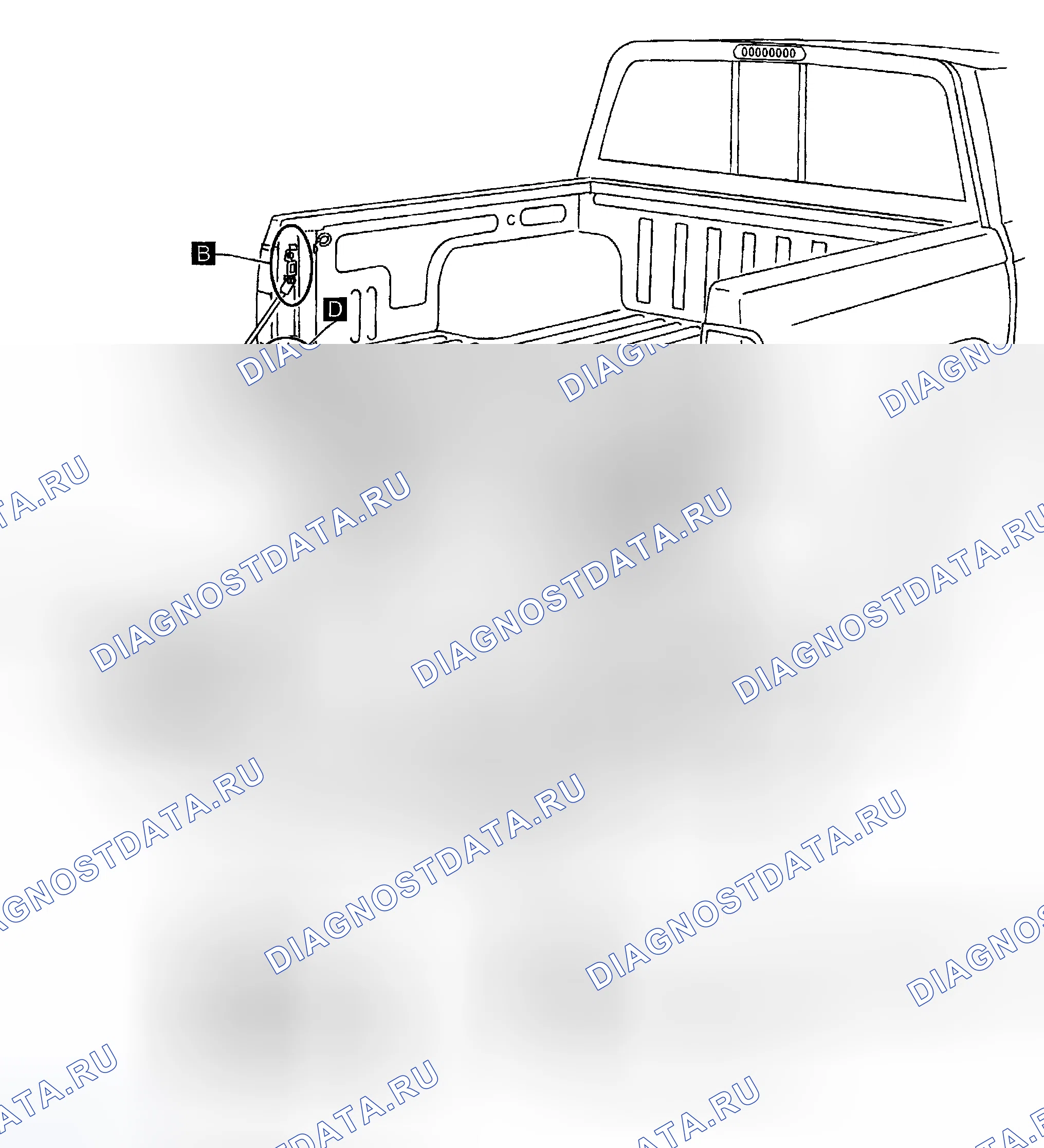 Рис. 7: ЗАДНИЙ БАМПЕР В СБОРЕ. Honda Odyssey (North America) I